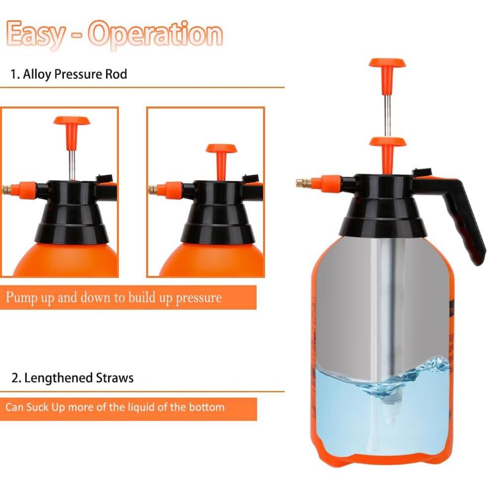 Paquete de 2 Pulverizadores de Jardín MRPAPA 2L Naranja