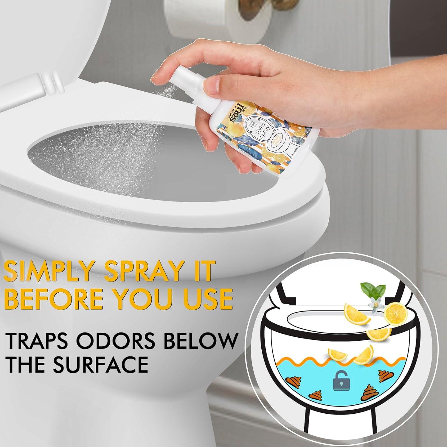 Spray Eliminador de Olores para Inodoro The Good Soul 59 ml