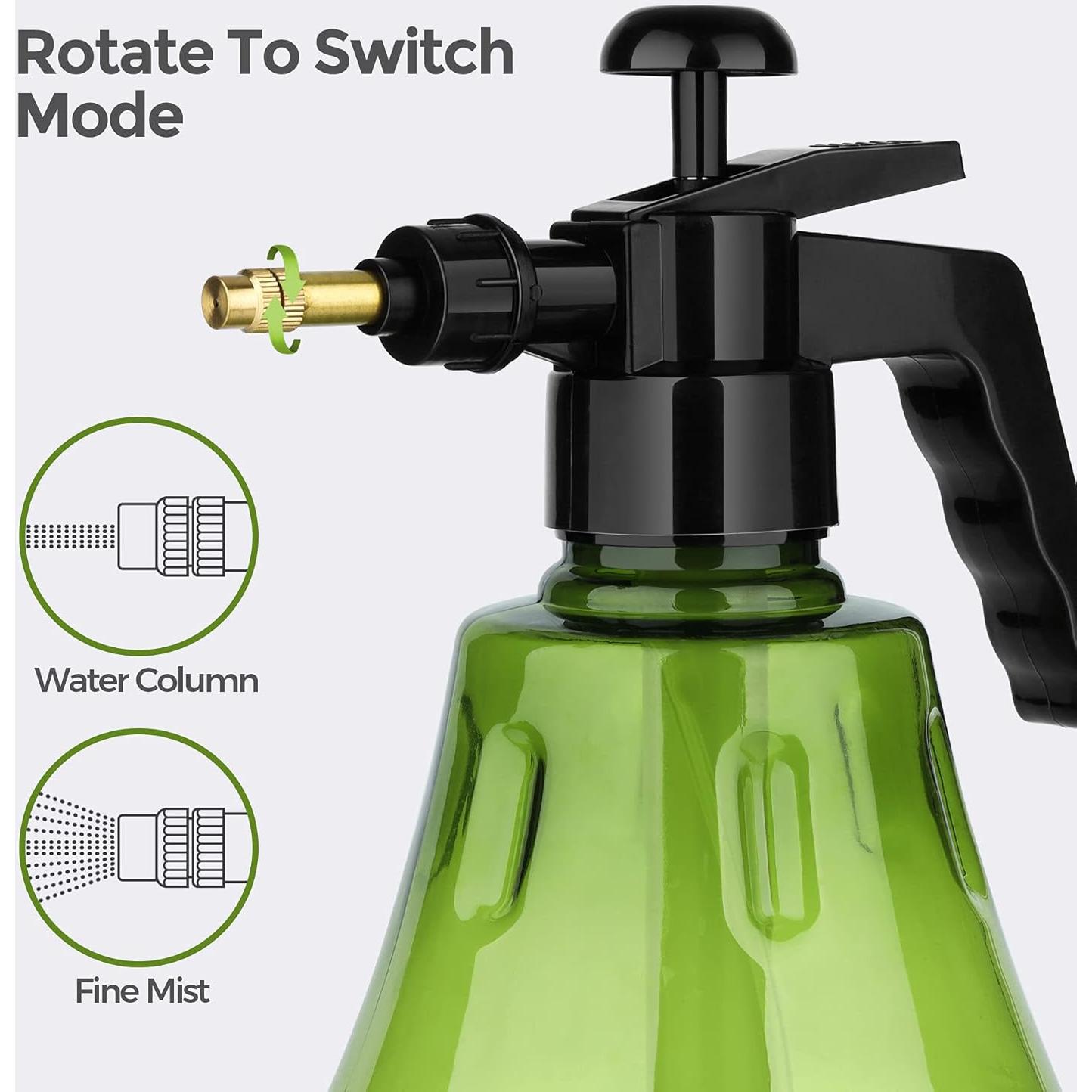 Botella Spray Neblina Fina T4U 1.5L Verde para Jardinería