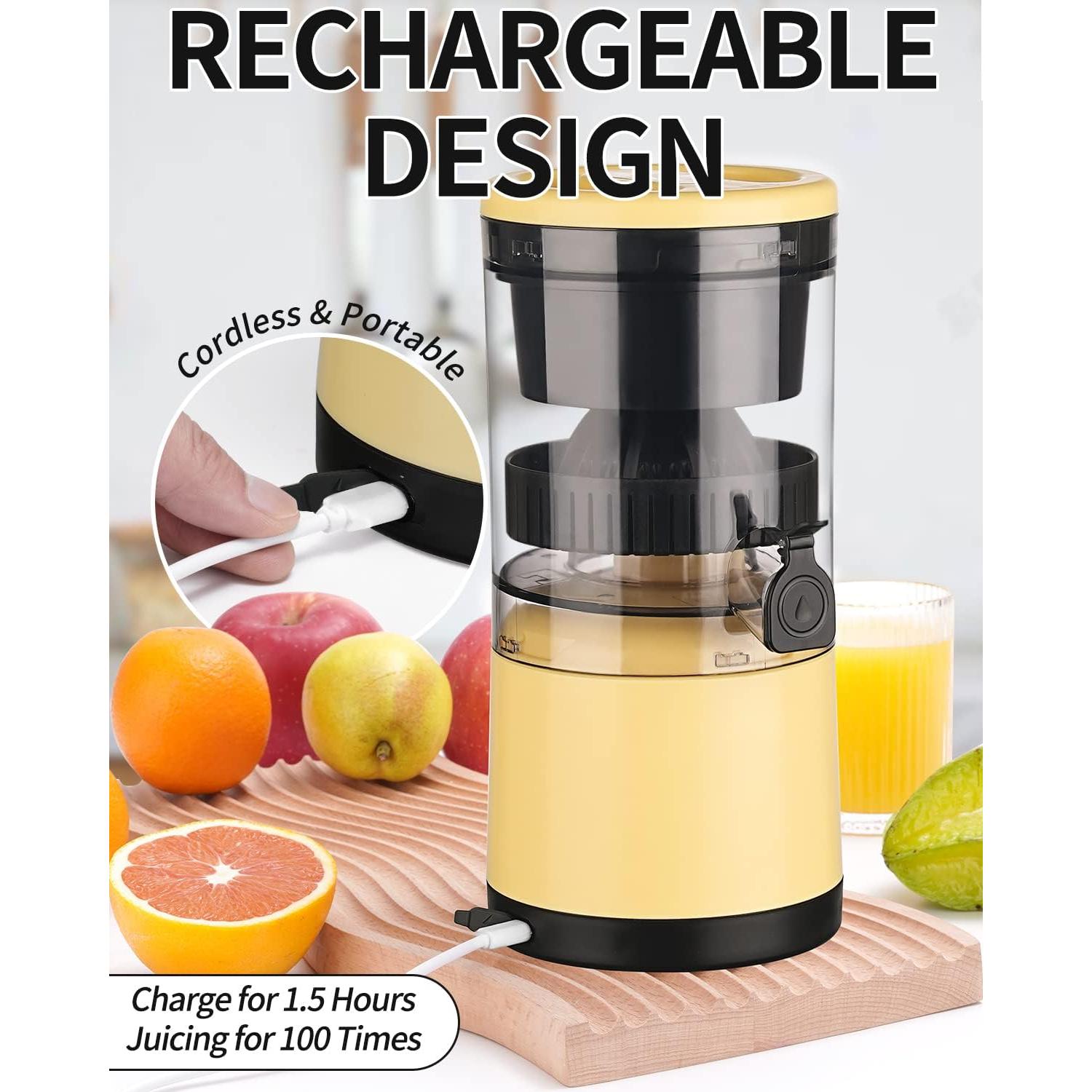 Exprimidor Eléctrico Portátil DUSENHO JUICER007 Amarillo