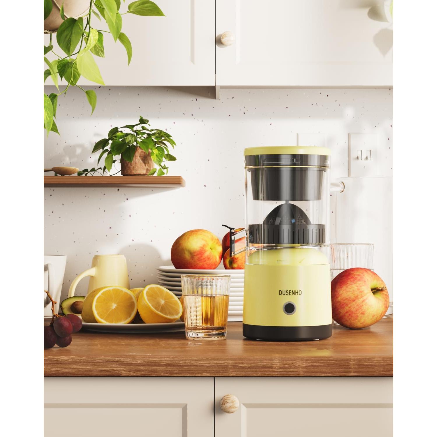 Exprimidor Eléctrico Portátil DUSENHO JUICER007 Amarillo