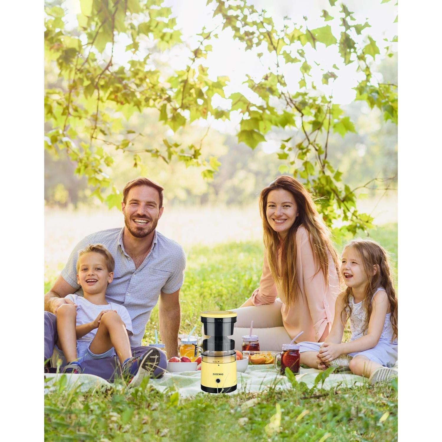 Exprimidor Eléctrico Portátil DUSENHO JUICER007 Amarillo