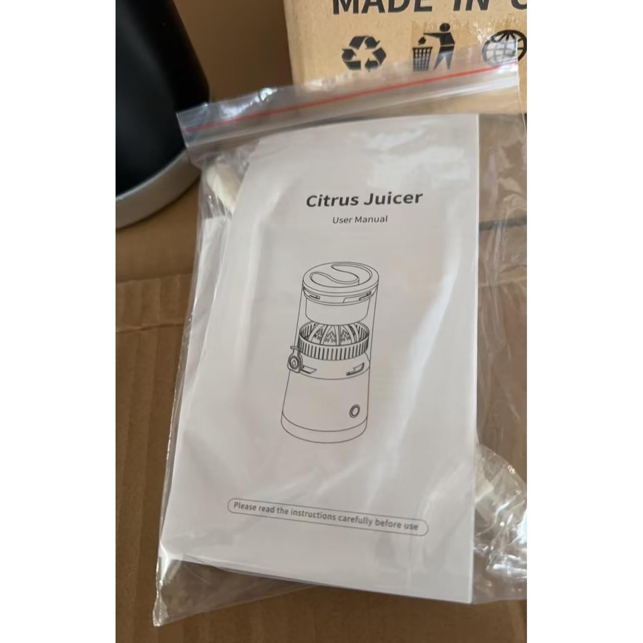 Exprimidor Eléctrico Portátil DUSENHO JUICER007 Amarillo