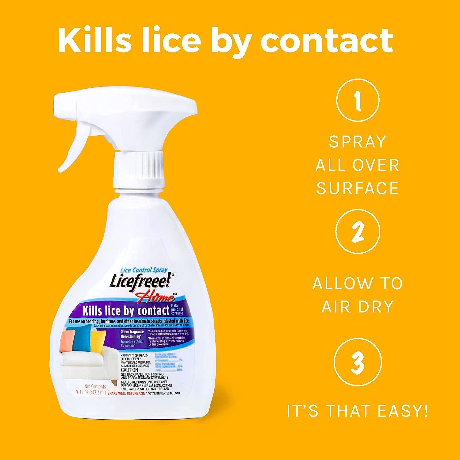 Licefreee Spray para Piojos - Tratamiento No Manchante 473ml