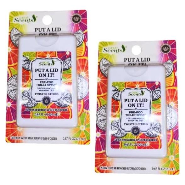 Spray Pre-Baño para Inodoro Greenbrier 2-Pack 19.84 ml Cítricos