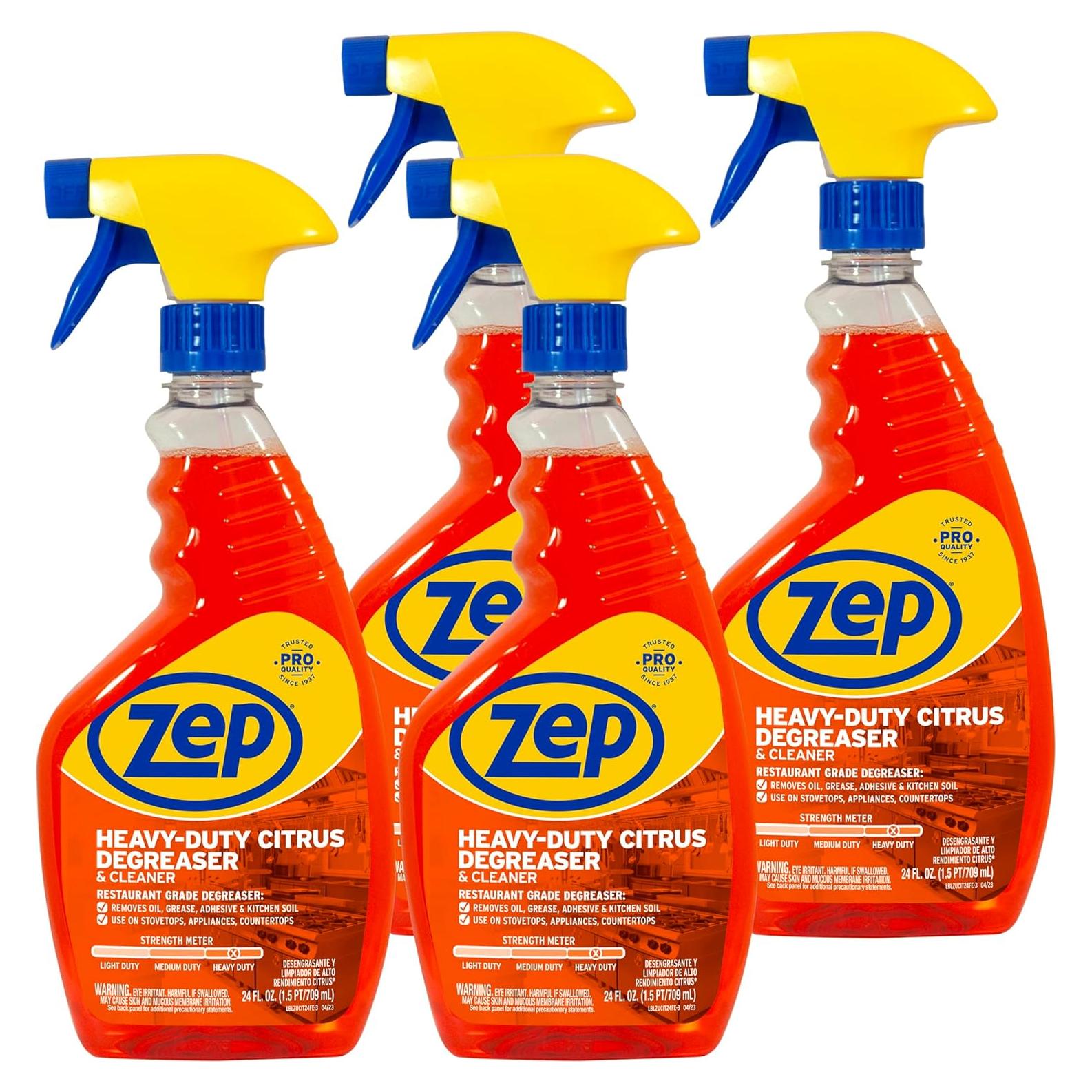 Limpiador y Desengrasante Cítrico Zep 4x24oz Alta Resistencia