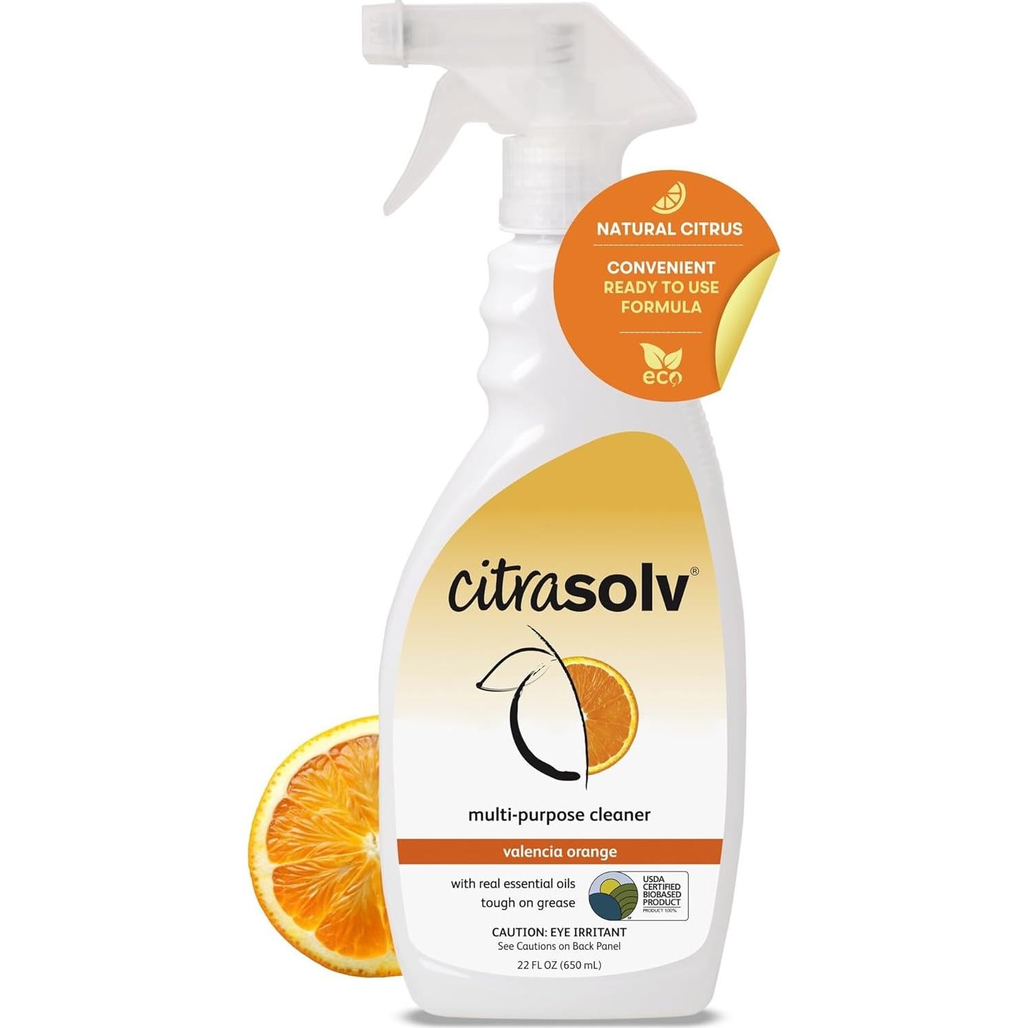 Limpiador Multiusos Citra Solv 650ml - Desengrasante Natural Naranja