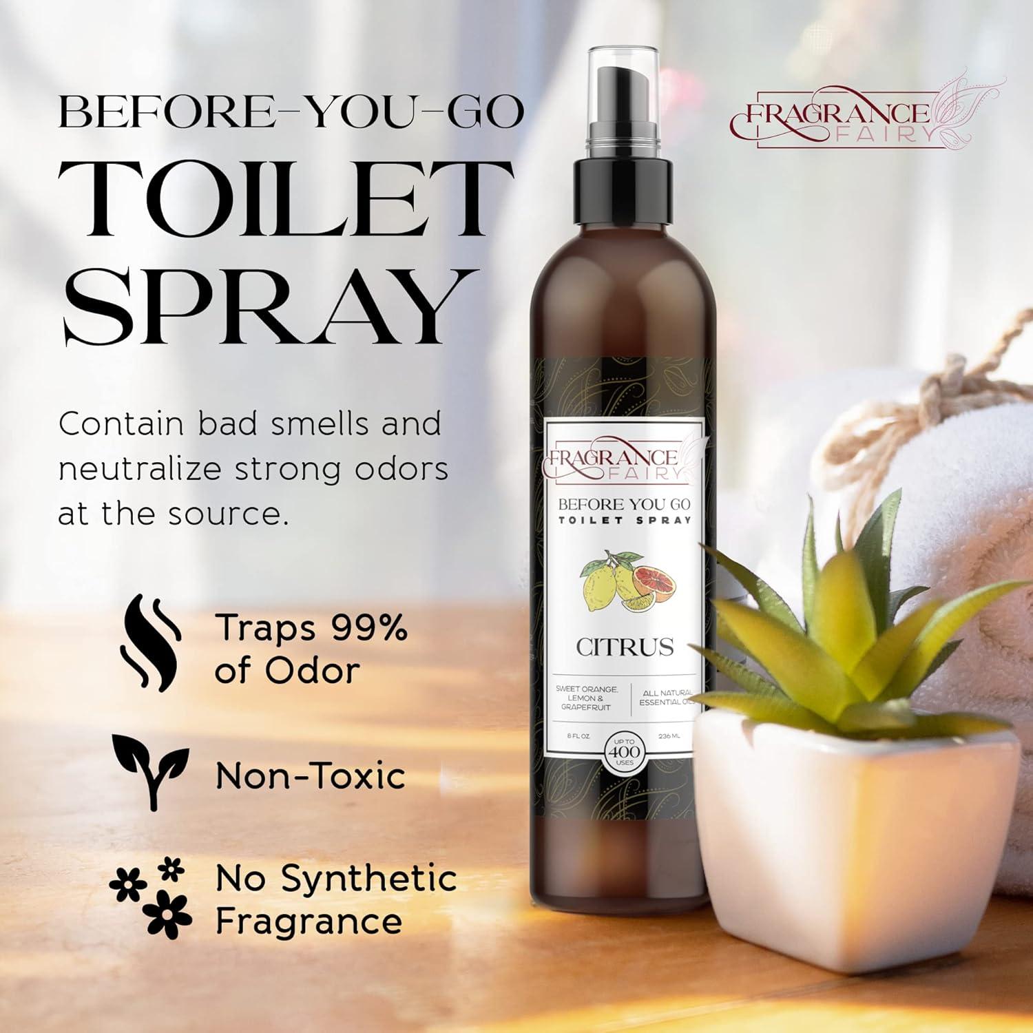 Spray de Inodoro Fragrance Fairy 240g Cítrico - Eliminador de Olores