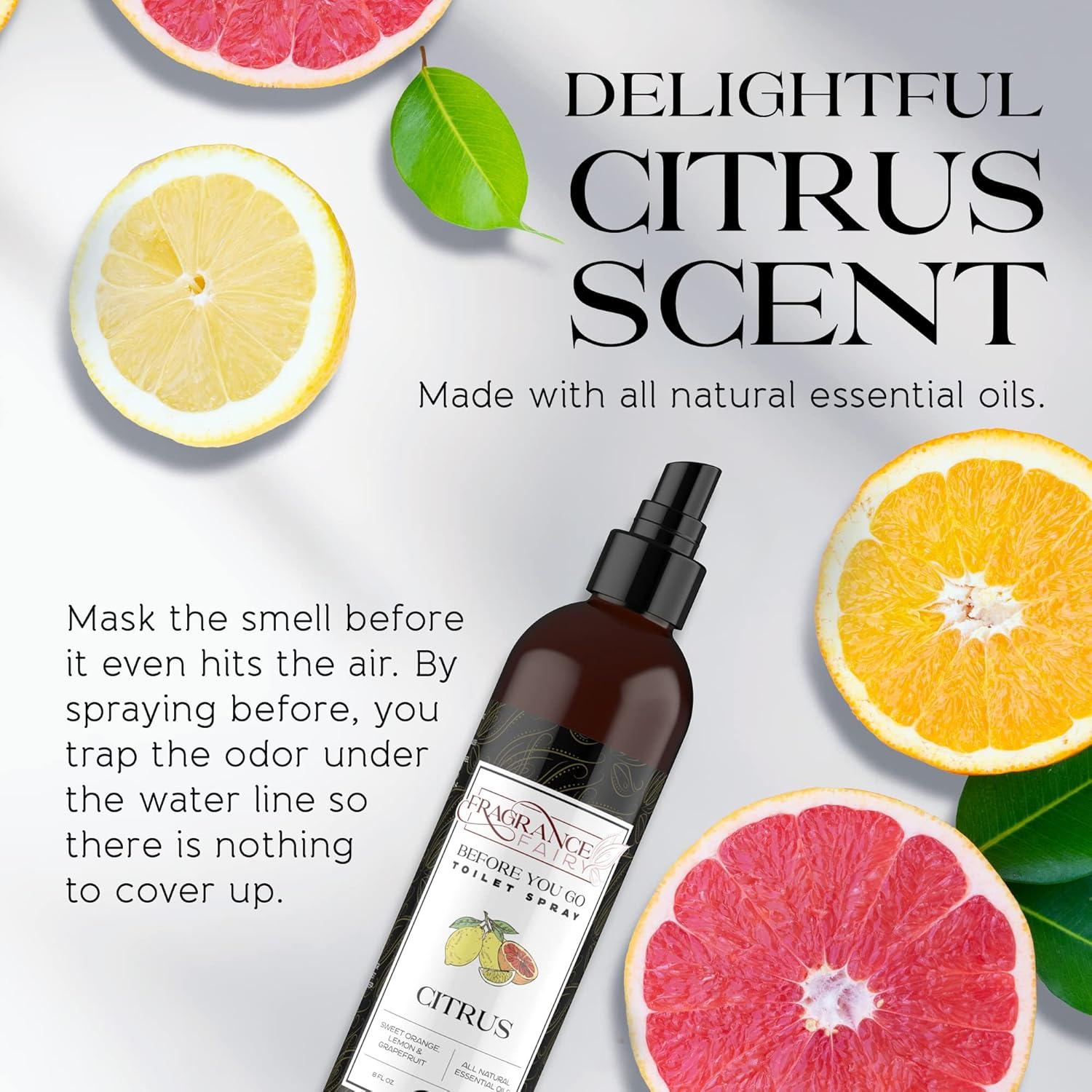 Spray de Inodoro Fragrance Fairy 240g Cítrico - Eliminador de Olores