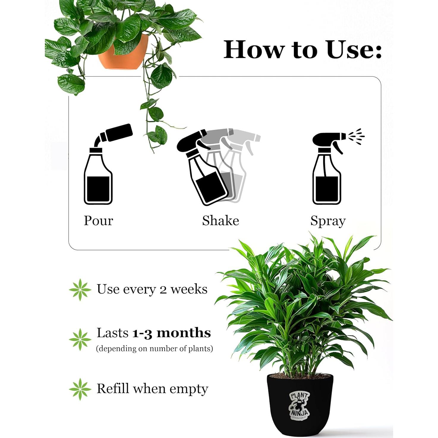 Spray Mejorador de Brillo para Plantas Ninja de Plantas 0.45 L