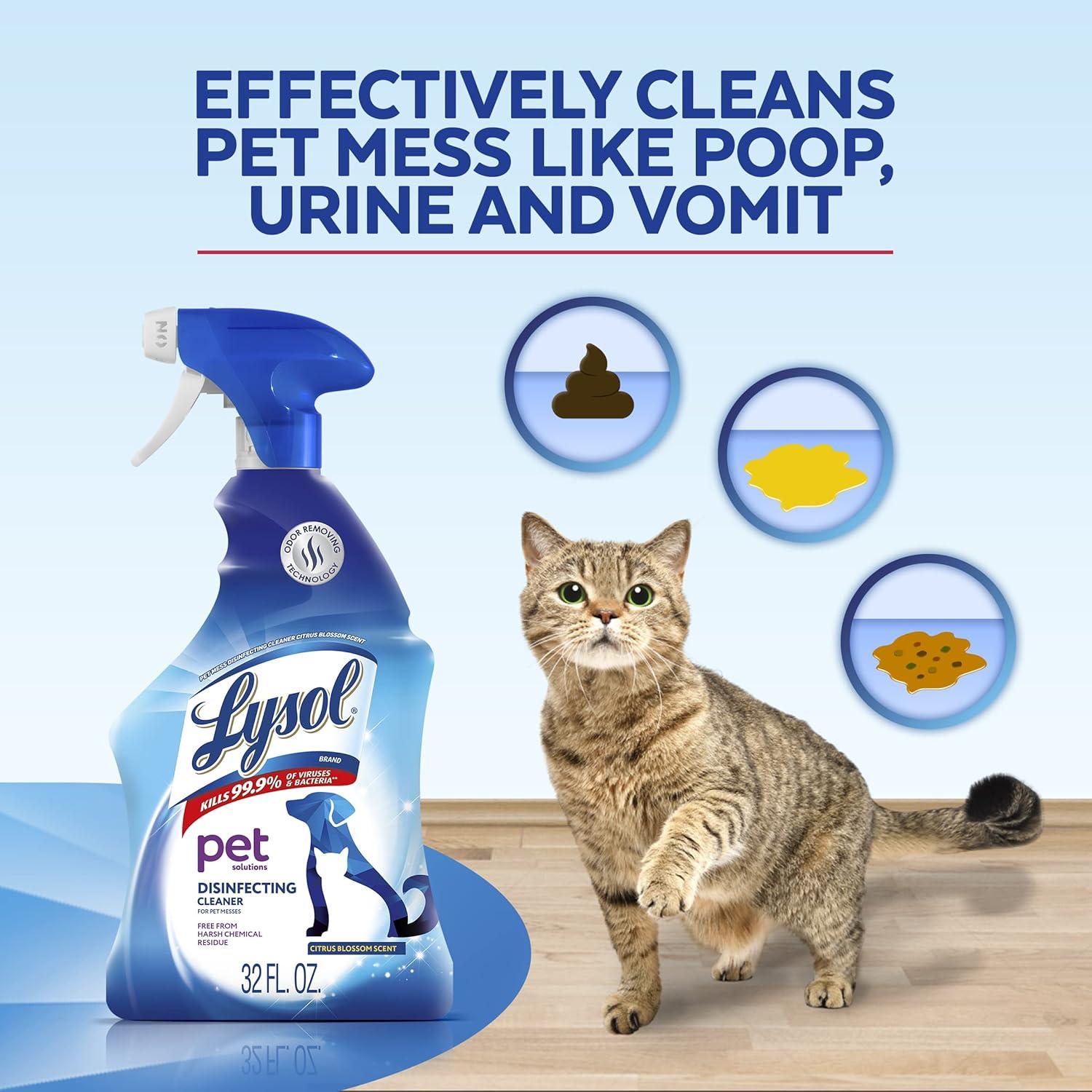 Lysol Spray Limpiador Desinfectante para Mascotas 946ml
