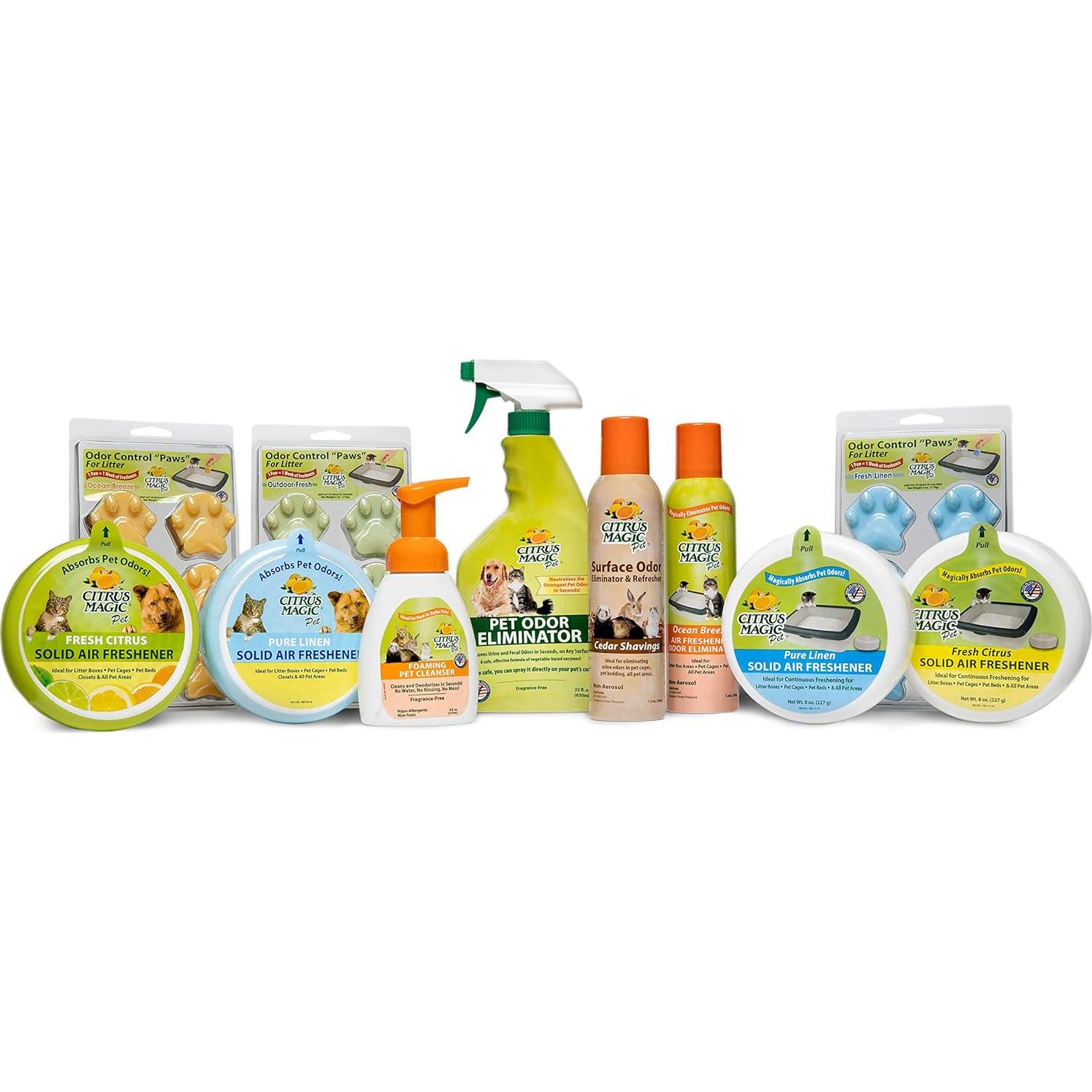 Citrus Magic Ambientador Natural Spray y Sólido para Mascotas