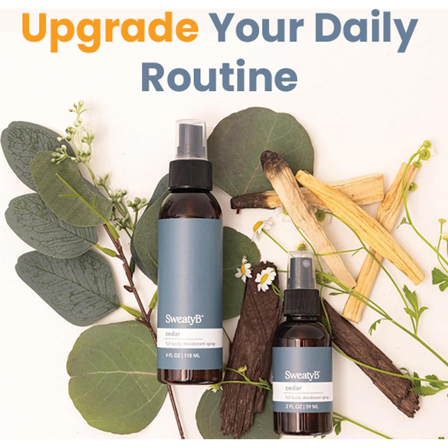 Desodorante en Spray SweatyB 56.7g - Sin Aluminio, Aroma Cítrico