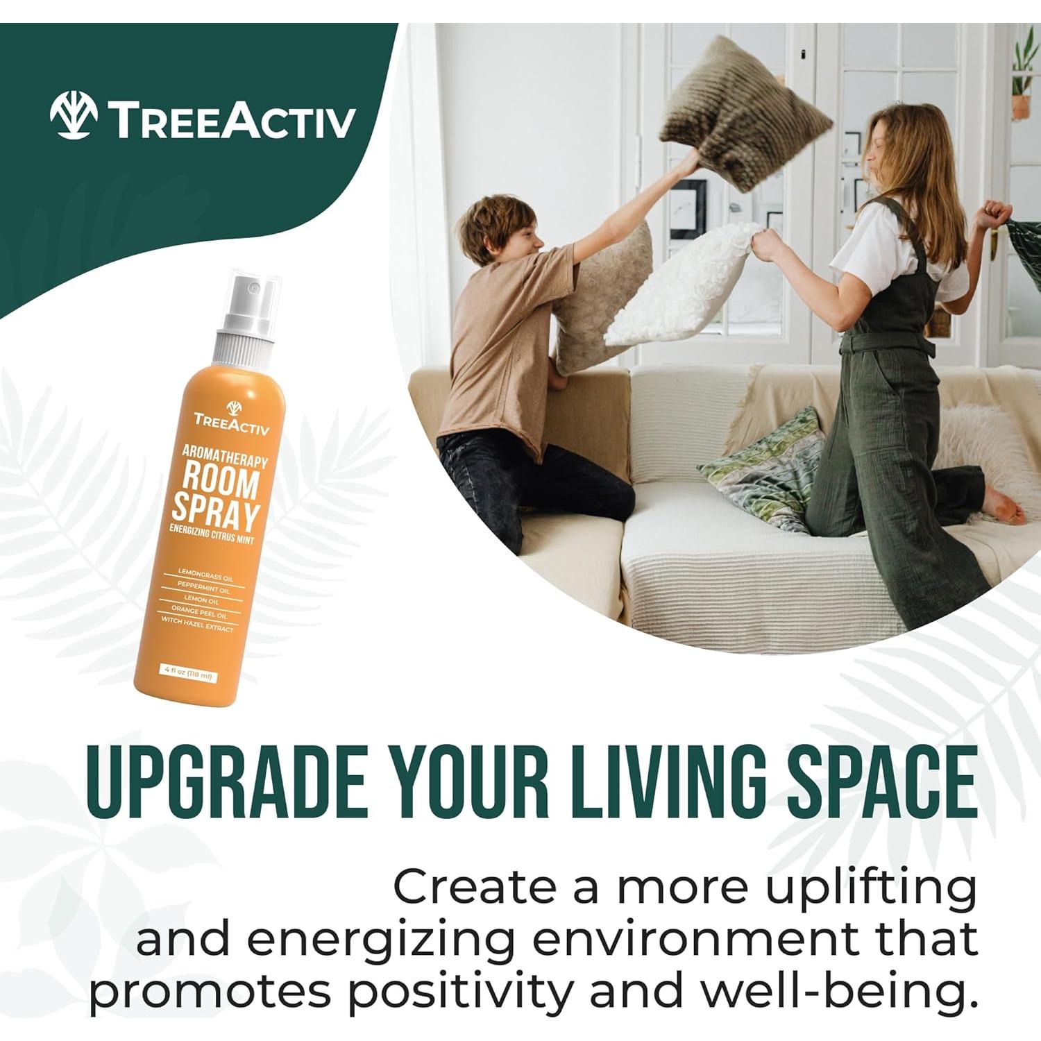 Spray de Aromaterapia TreeActiv 118 ml - Ambientador Natural Cítrico