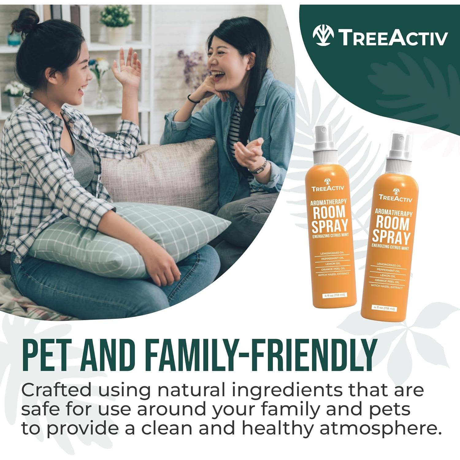 Spray de Aromaterapia TreeActiv 118 ml - Ambientador Natural Cítrico