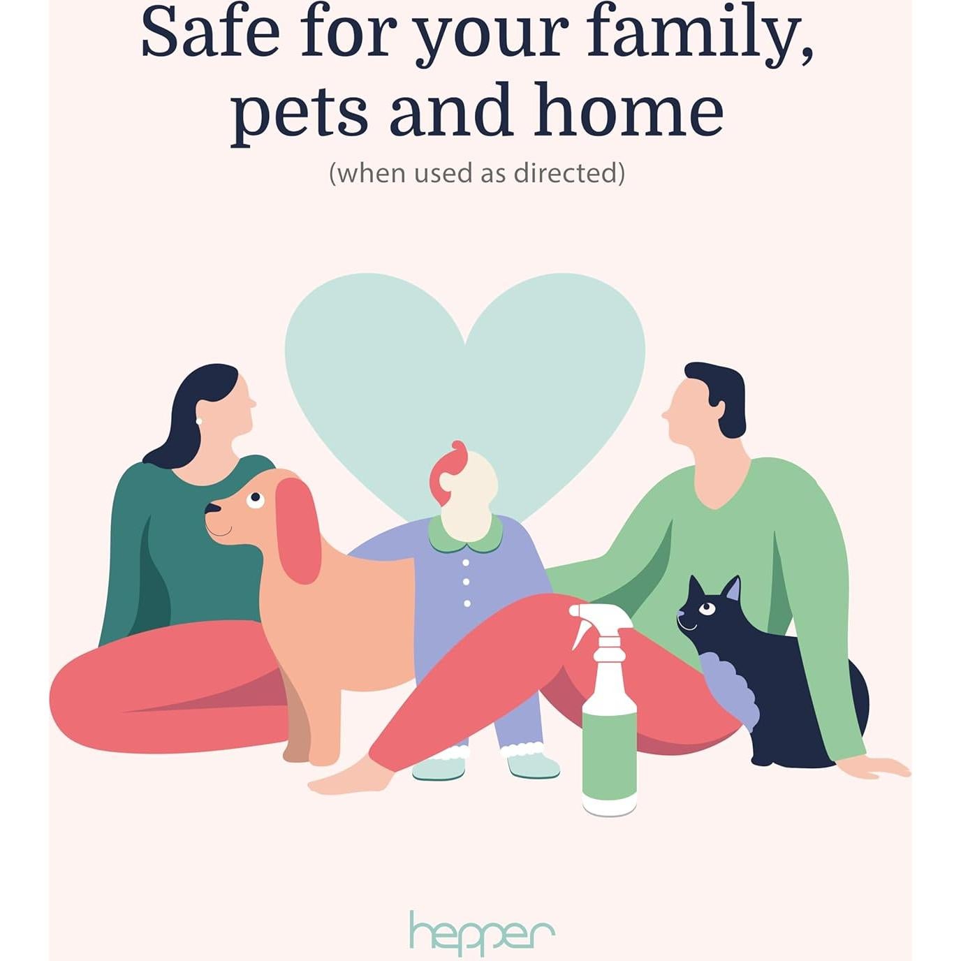 Hepper Eliminador de Manchas y Olores Bioenzimático 0.95L