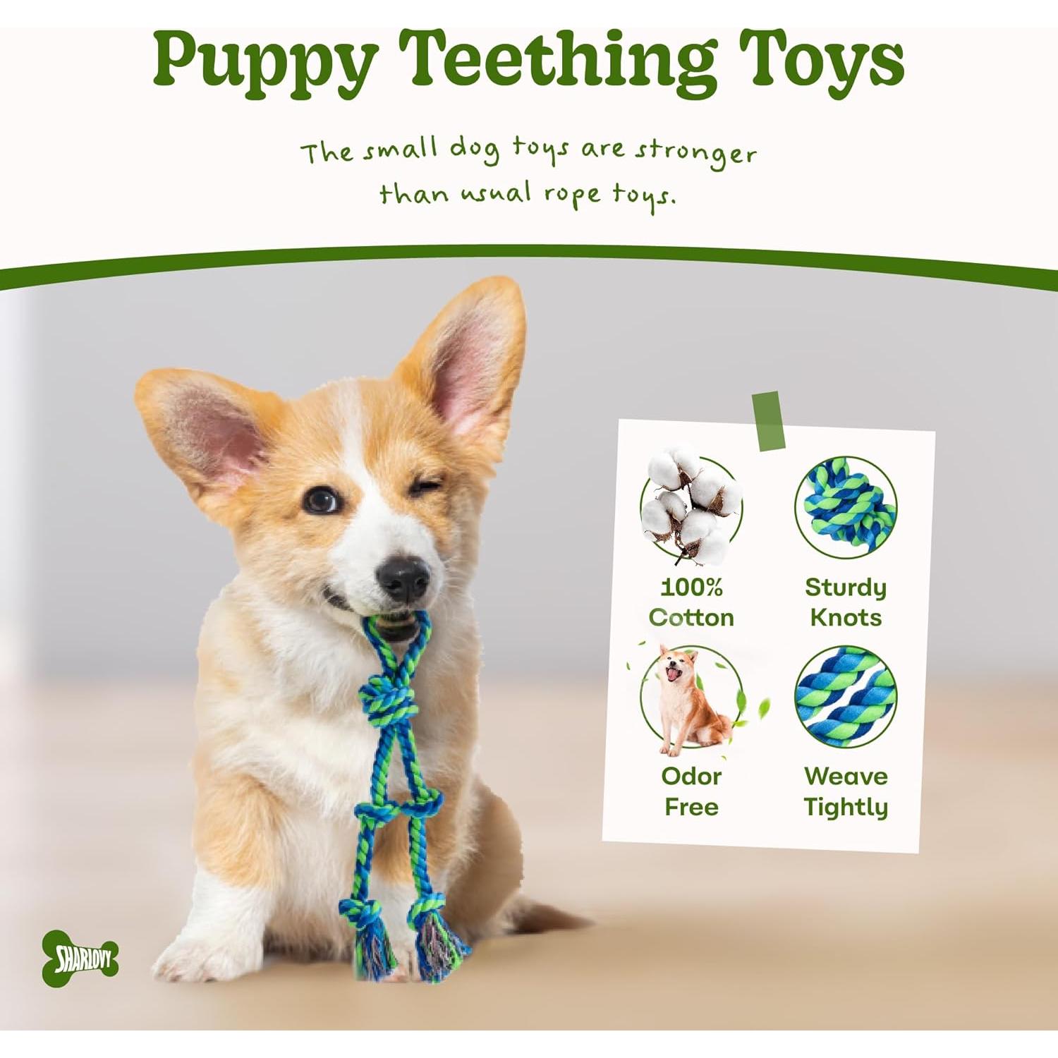 Paquete de 2 Juguetes de Cuerda para Perros SHARLOVY 38 cm