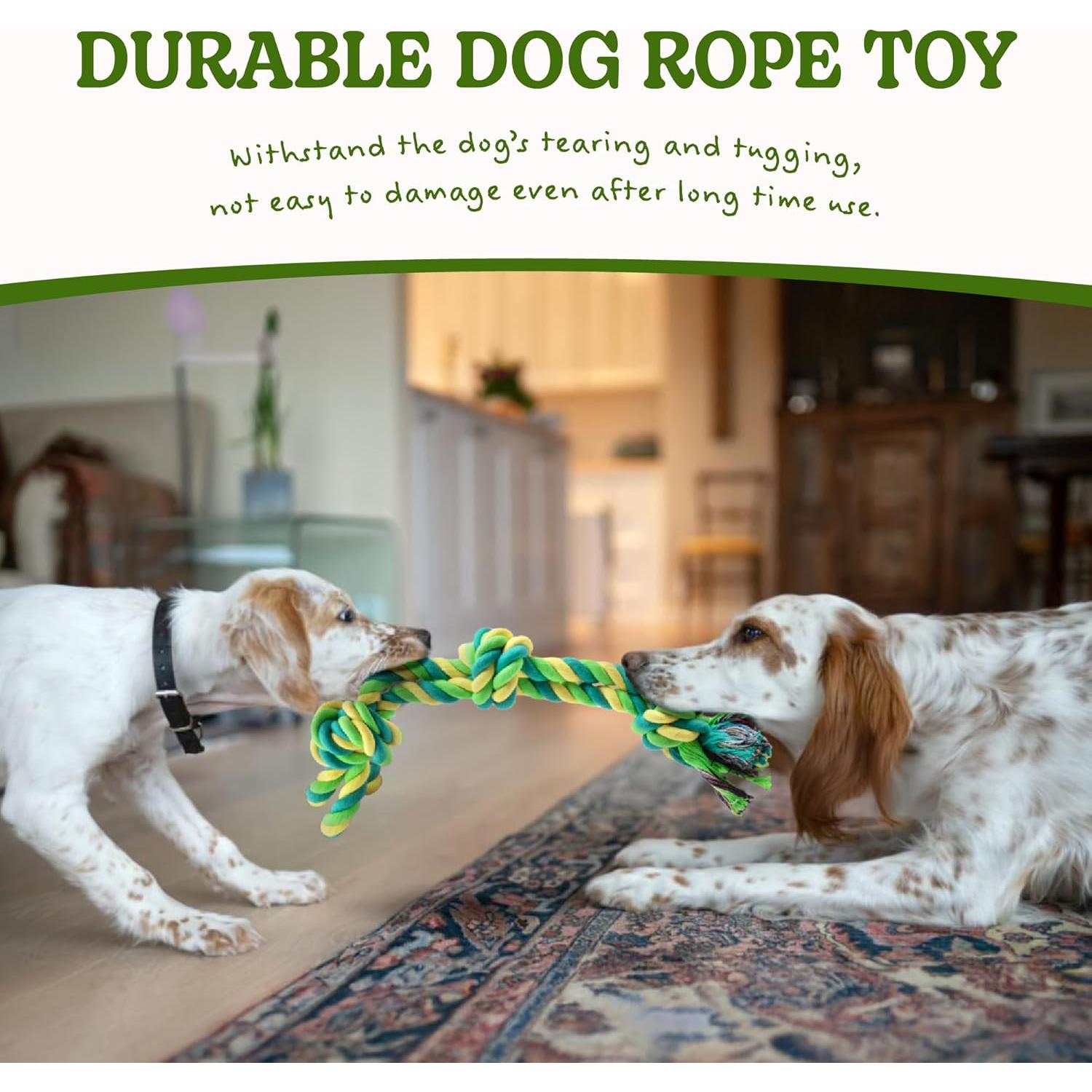 Juguete de Cuerda para Perros SHARLOVY Paquete de 2 45cm