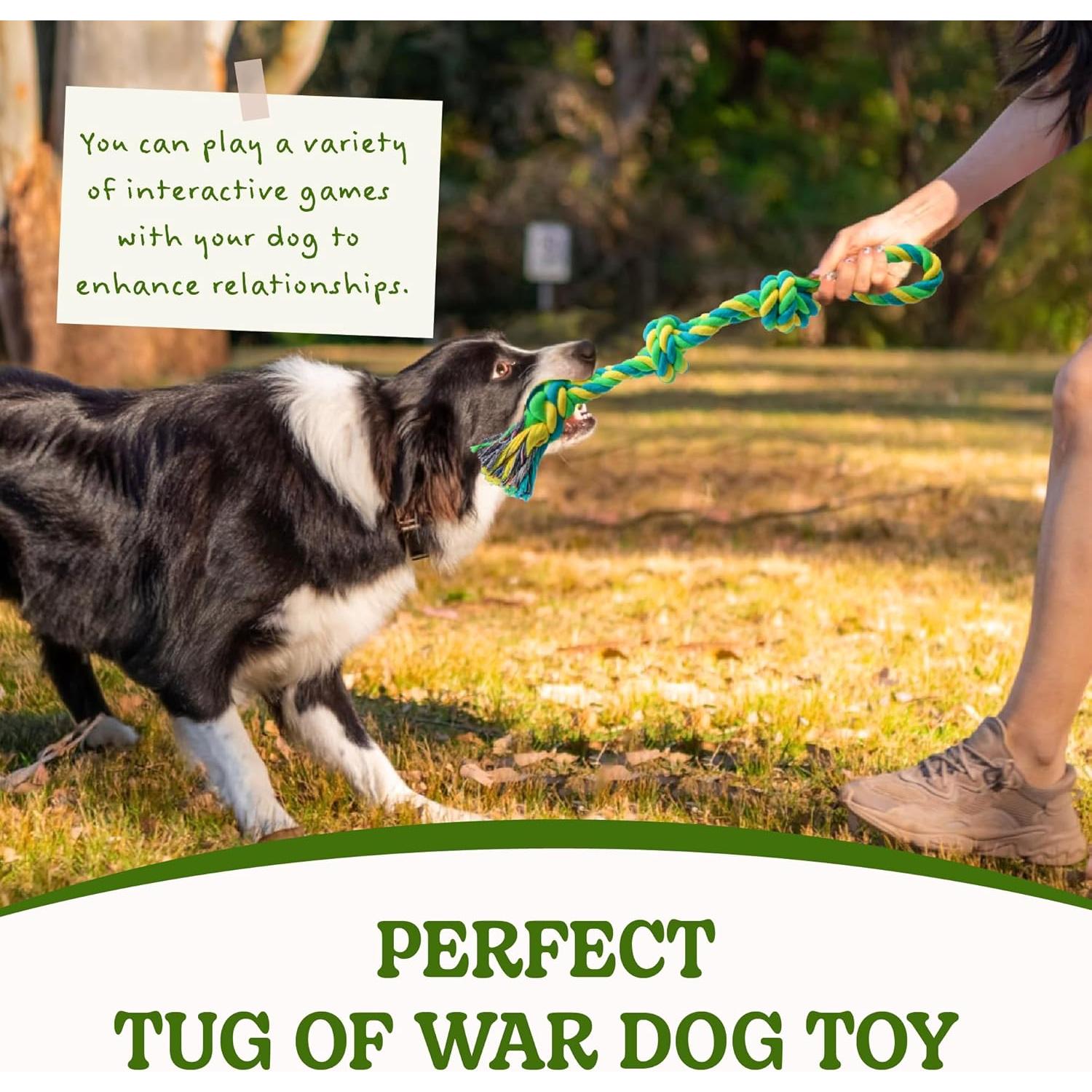 Juguete de Cuerda para Perros SHARLOVY Paquete de 2 45cm