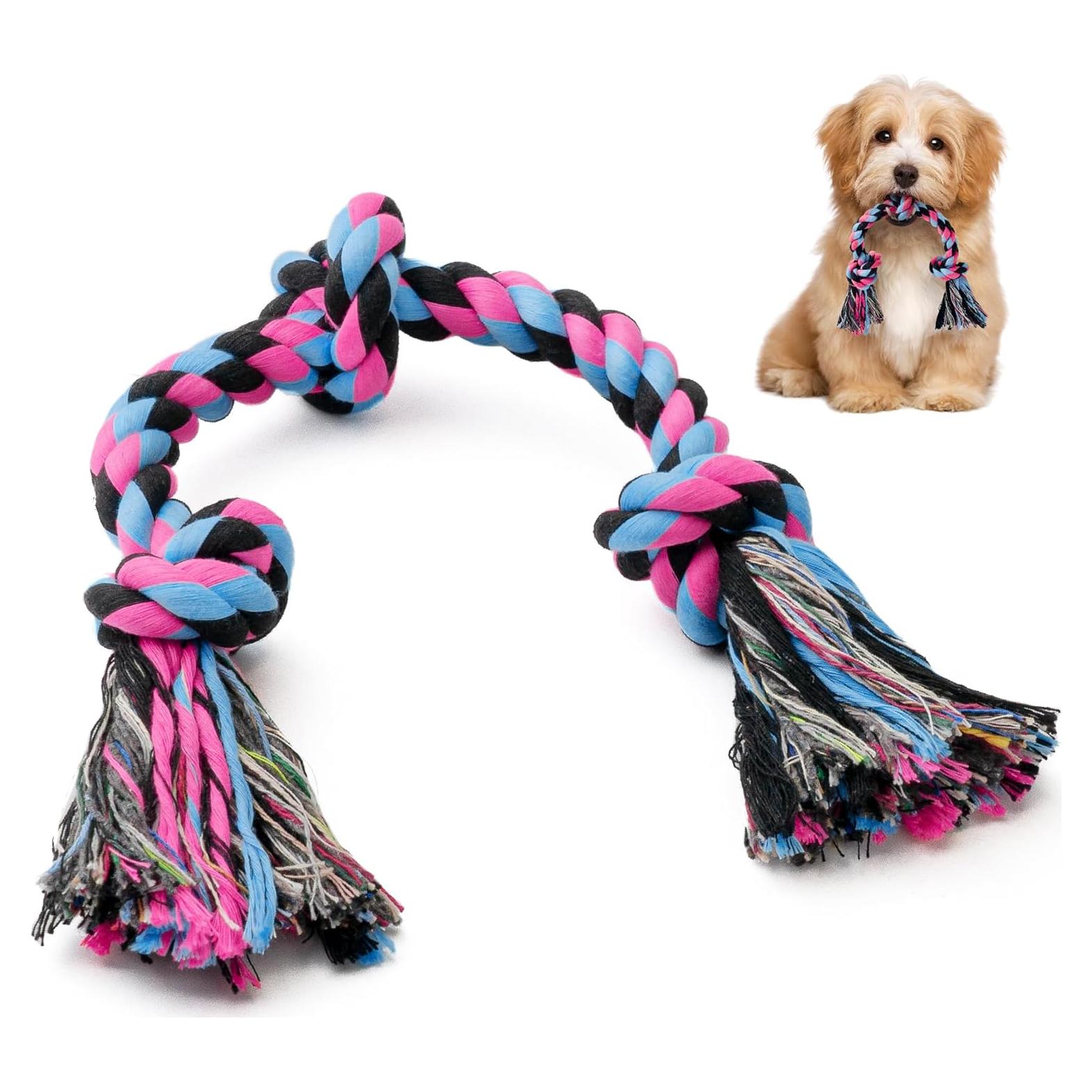 Juguete de Cuerda para Perros SHARLOVY 38 cm Algodón Natural