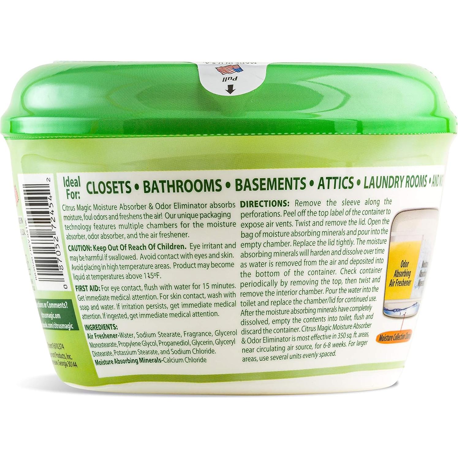 Citrus Magic Absorbente de Humedad y Olores 364g Cítrico