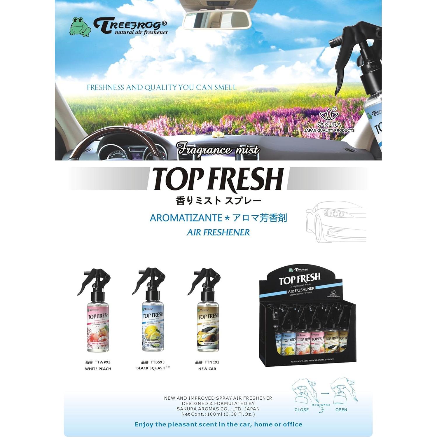 Ambientador en Spray Treefrog Top Fresh Calabaza Negra 5x100ml