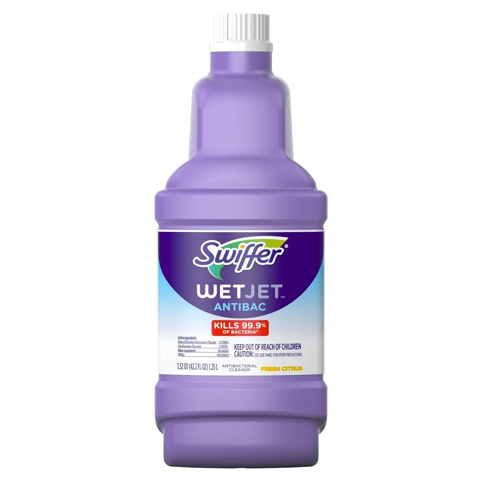 Recarga Solución Antibacteriana Swiffer WetJet 1.25L Aroma Cítricos