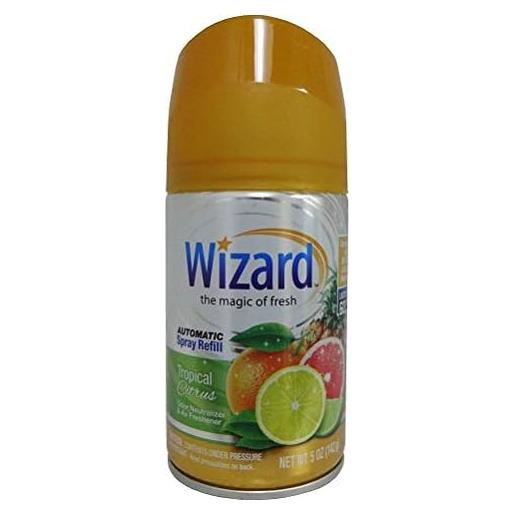 Recarga Spray Automático Wizard 3x47g Cítrico Tropical
