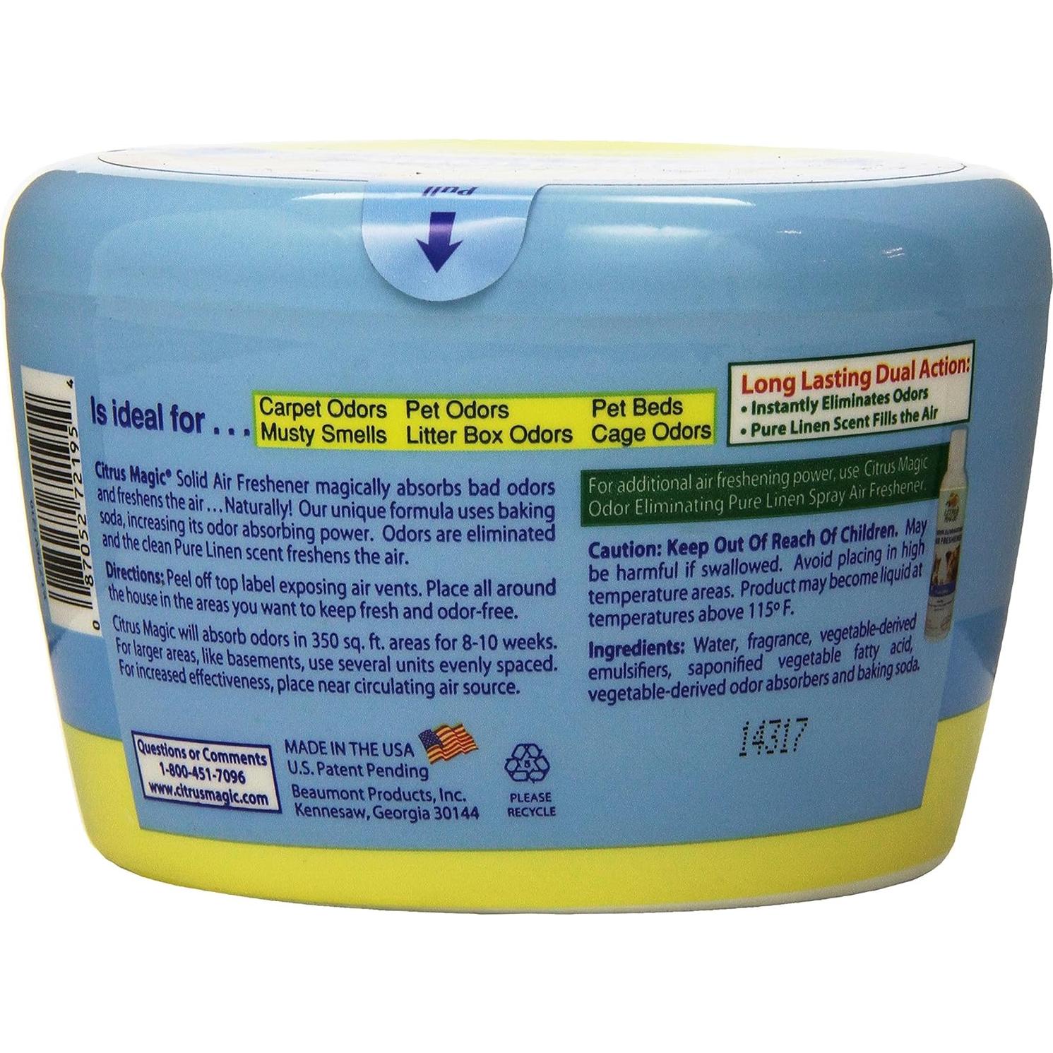 Ambientador Sólido Citrus Magic para Mascotas Lino Puro 567g