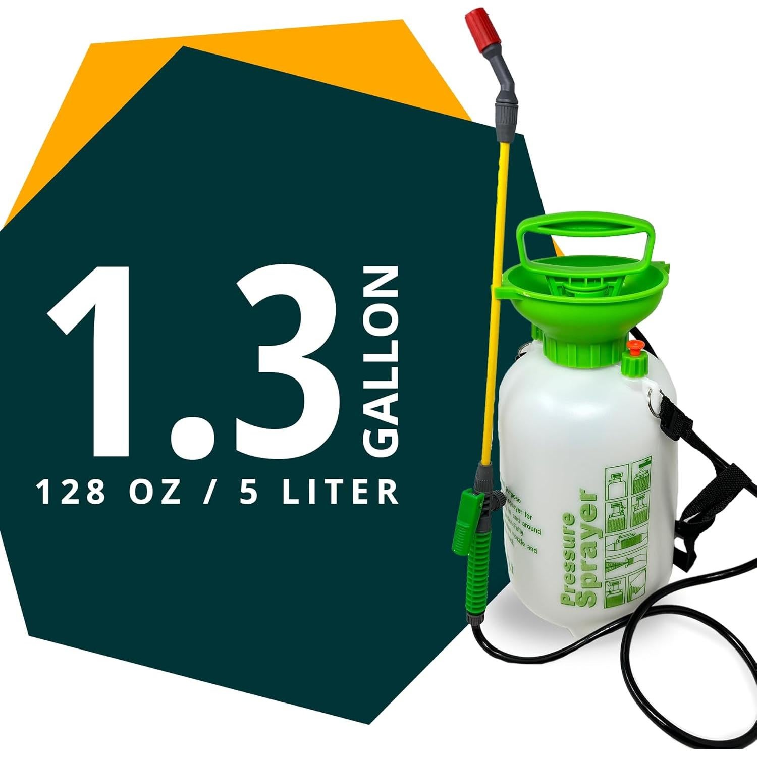 Pulverizador de Jardín SunVara 5L Presión Bomba Ajustable