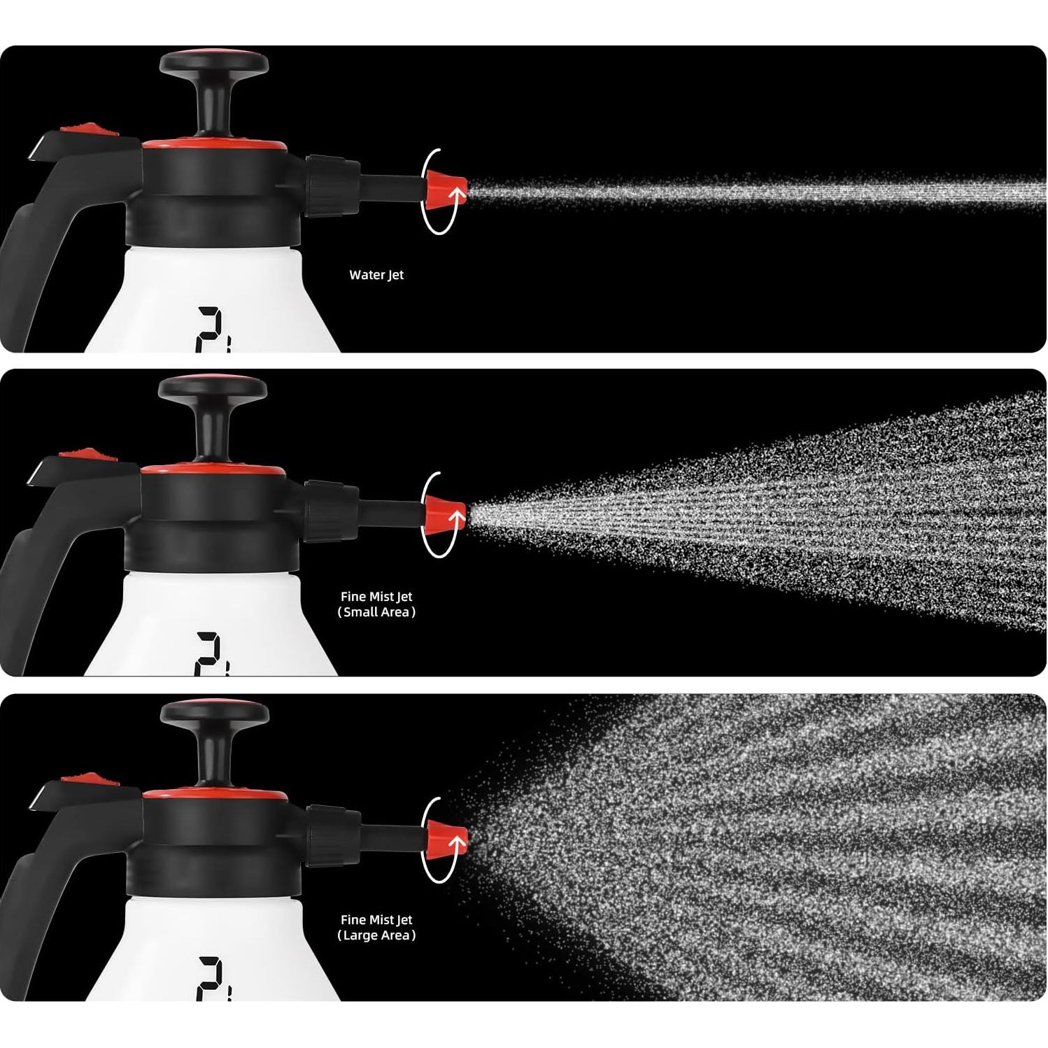 Pulverizador de Jardín FOSHIO 2L con Boquilla Ajustable