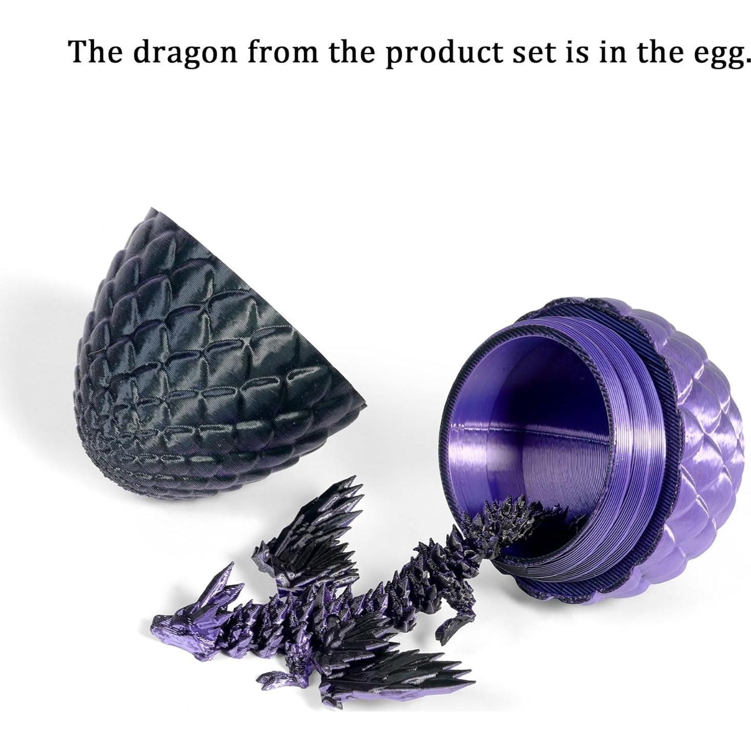 Adorno de Pastel de Huevo de Dragón Roaring Good Time - Morado