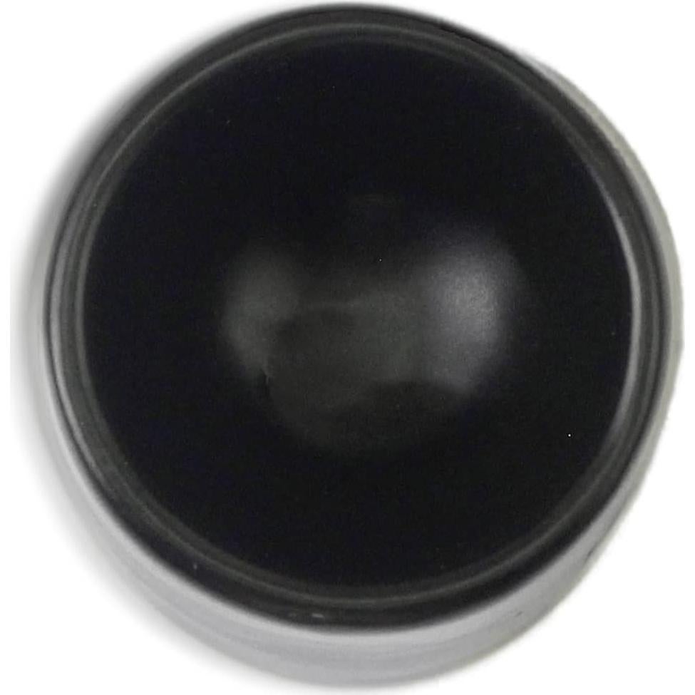 Set de 2 Toppers de Huevo Cerámica Negra Mate Roro 6.4cm