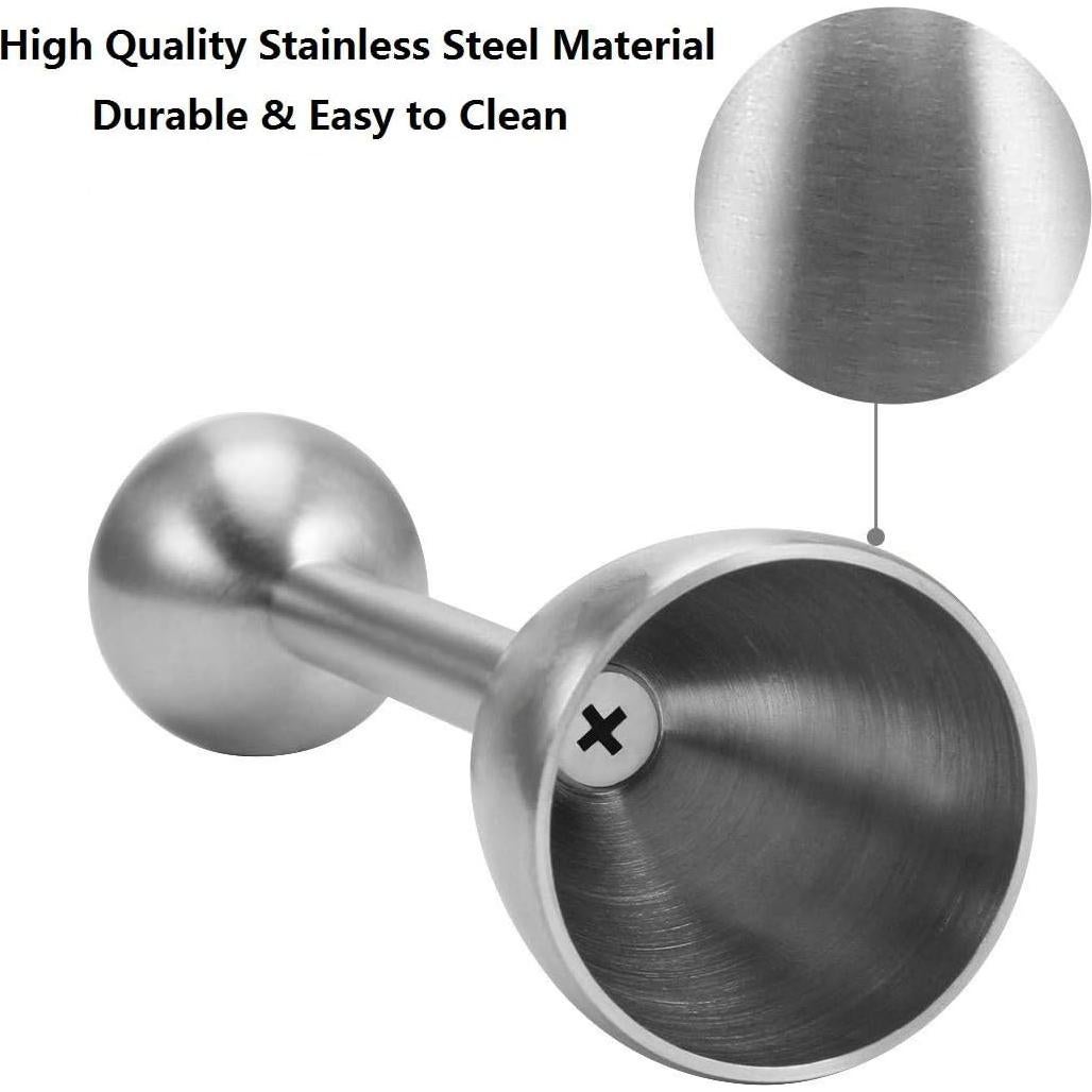 Juego de Cortador de Huevos Hocai 3 Piezas Acero Inoxidable