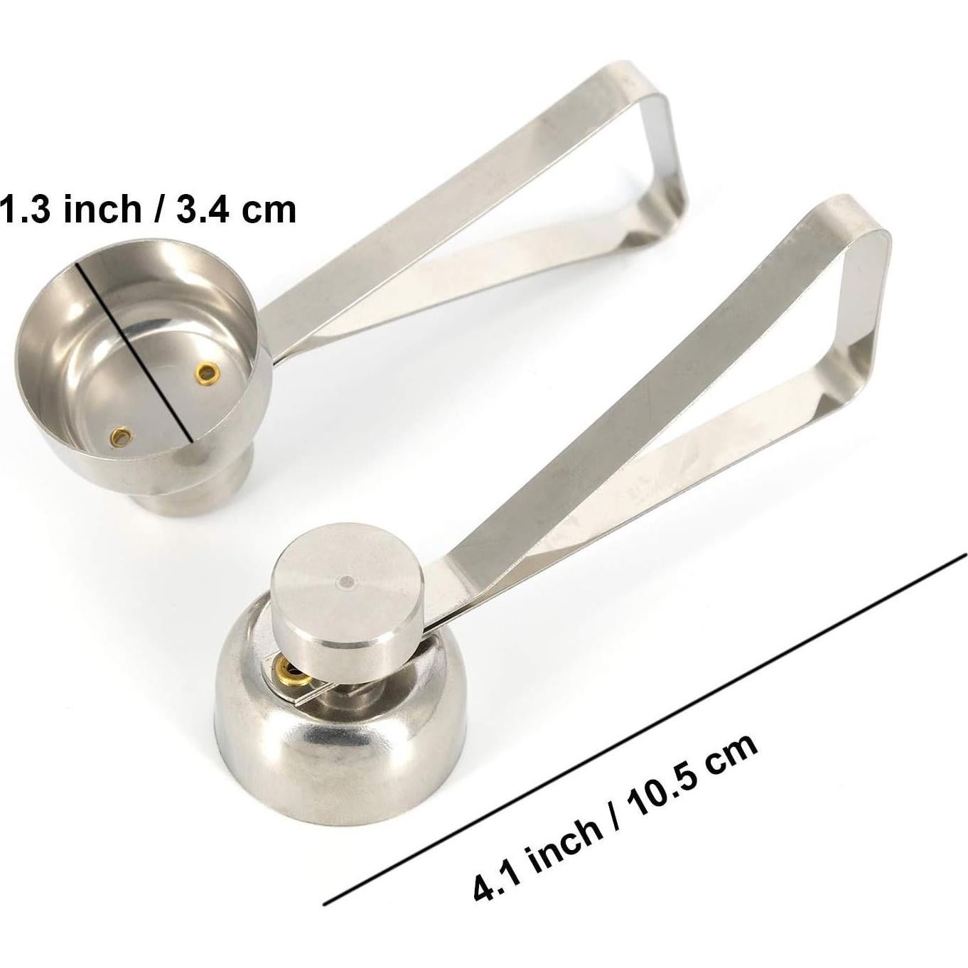 Cortador de Huevos Mayata 2PCS Acero Inoxidable 10.5cm