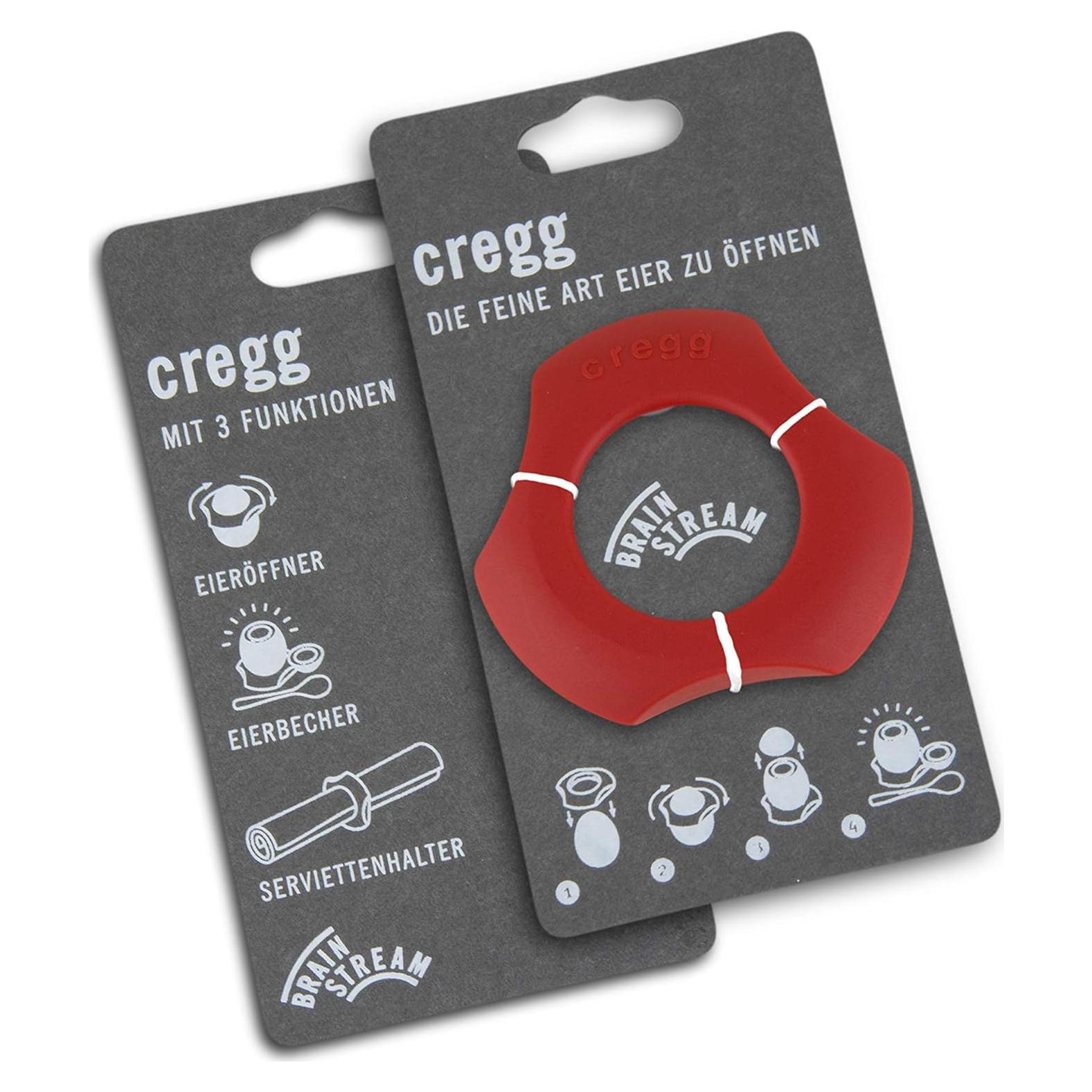 Cortador de Huevos 3 en 1 Cregg - Brainstream - Rojo