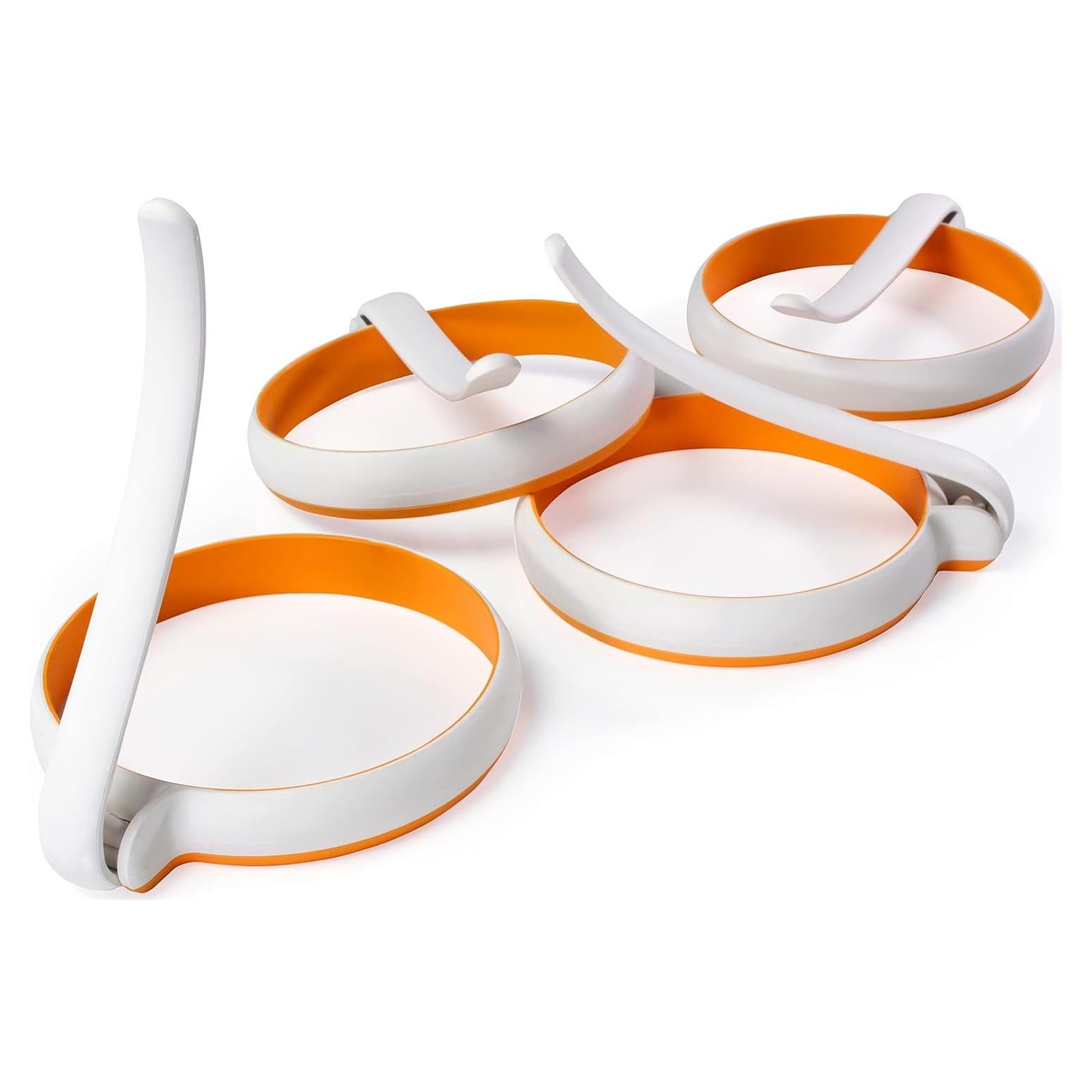 Juego de Anillos de Huevo de Silicona STIRLEX - 4 Piezas 10.16 cm