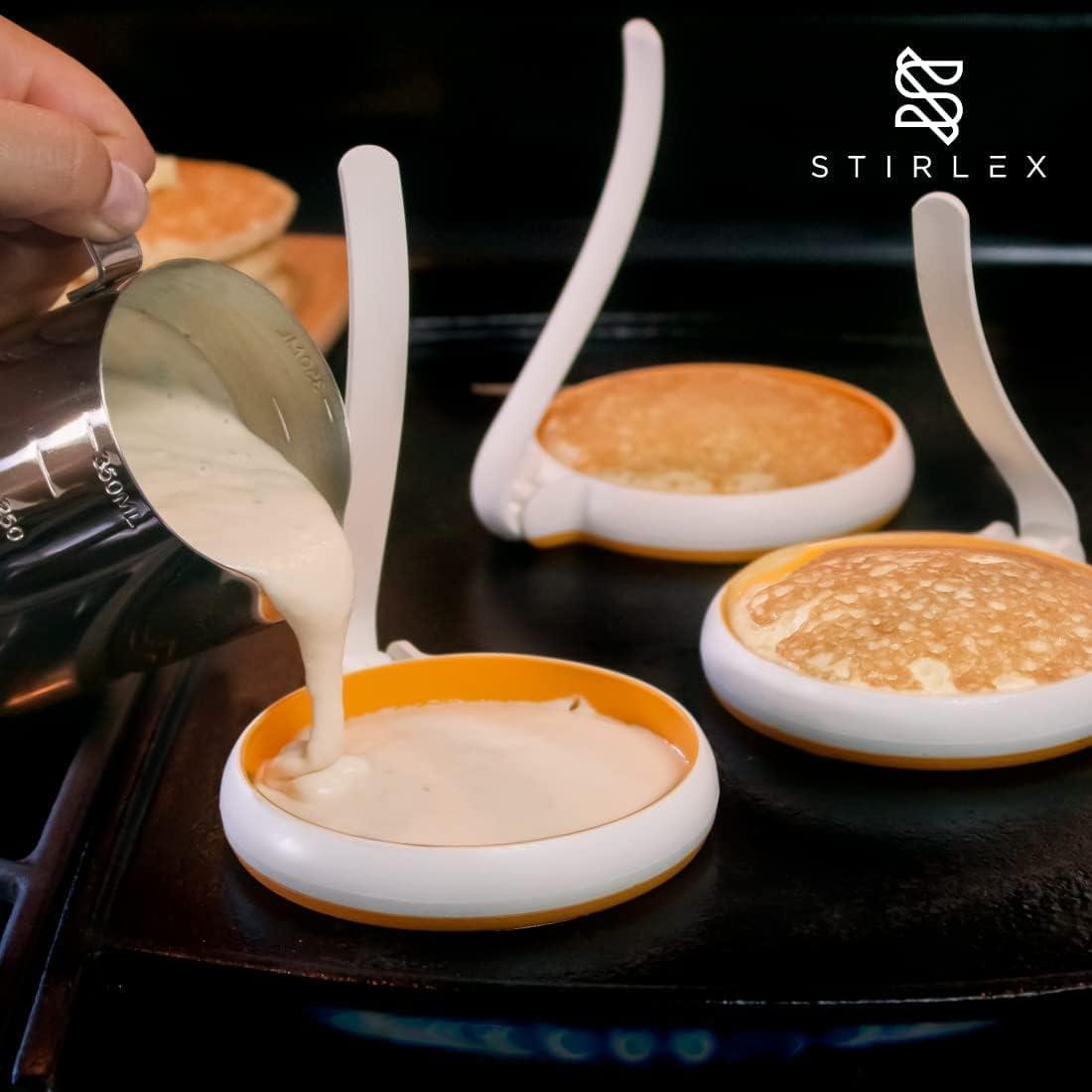 Juego de Anillos de Huevo de Silicona STIRLEX - 4 Piezas 10.16 cm