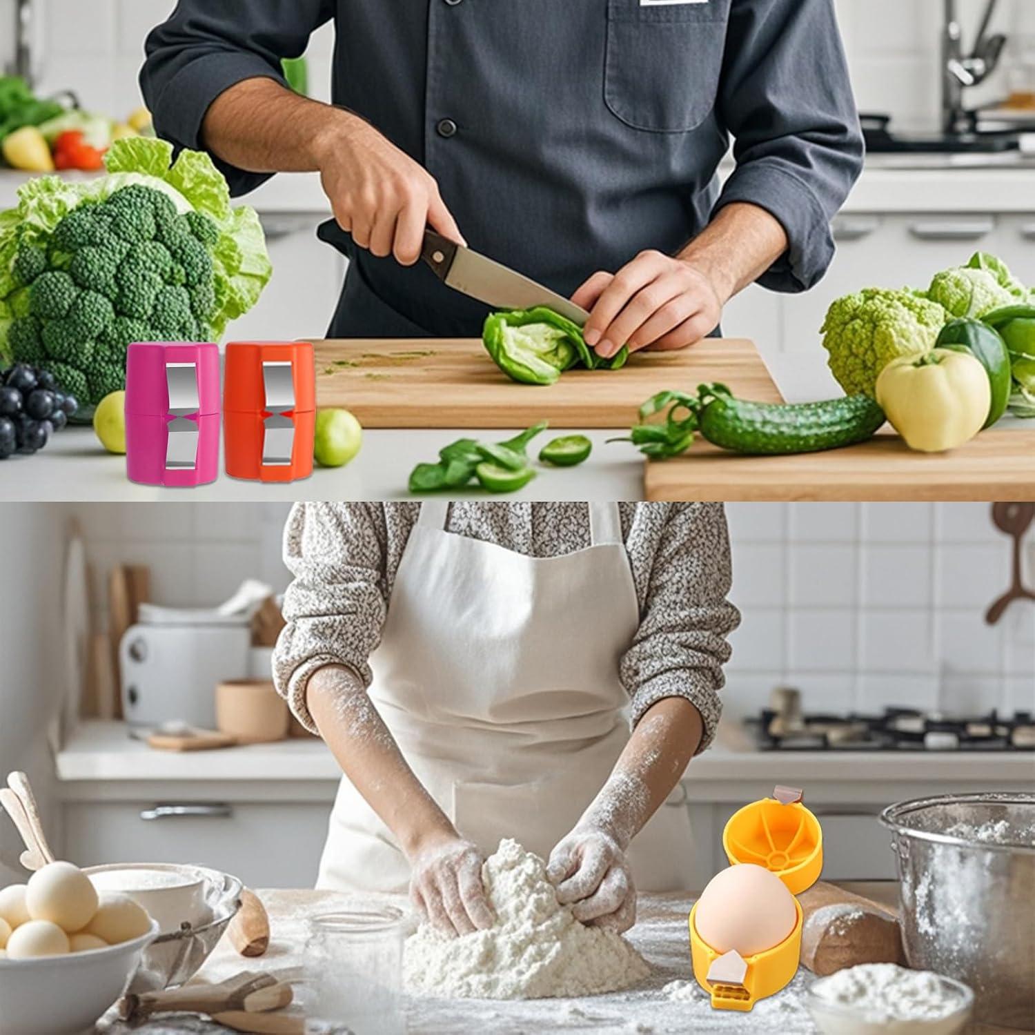 Juego de 3 Abridores de Cáscara de Huevo Hikyueo - Acero Inoxidable