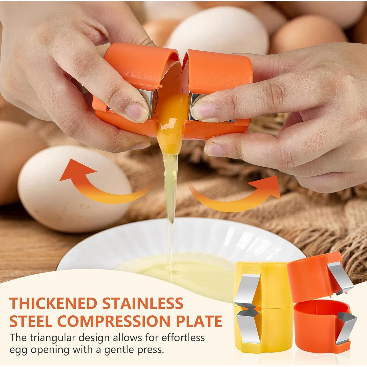 Abridor de Cáscaras de Huevo MBWJWTXQ Amarillo Acero Inoxidable