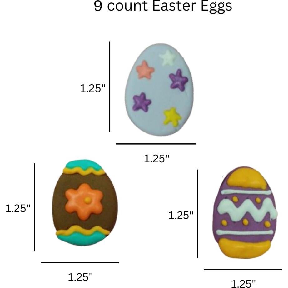 Decoraciones Comestibles de Cupcakes de Pascua Oasis Supply - 9 Unidades