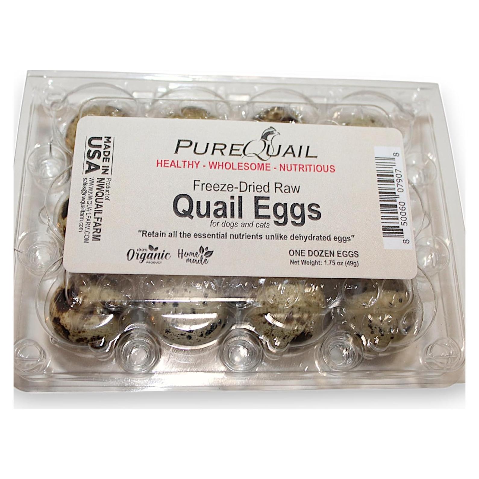 Topping Liofilizado de Huevo de Codorniz Orgánico PureQuail - 12 Unidades - Alto en Proteínas