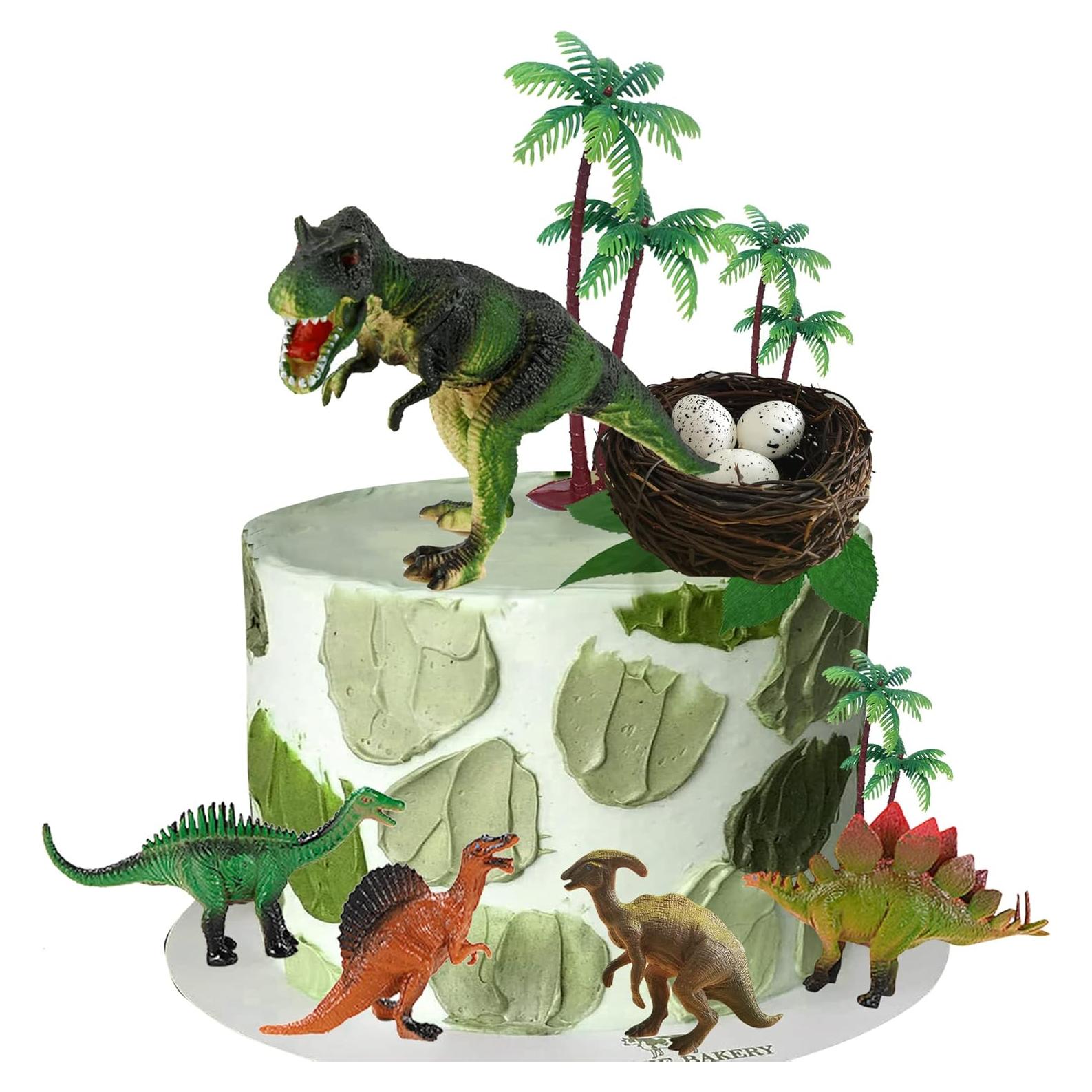 Decoraciones de Pastel de Dinosaurio LEFUBABY - 5 Piezas