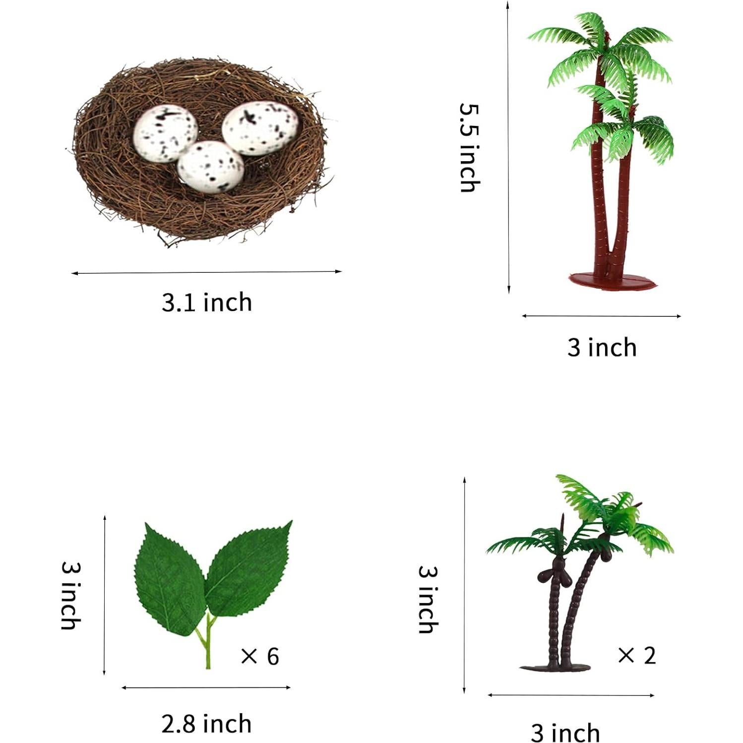 Decoraciones de Pastel de Dinosaurio LEFUBABY - 5 Piezas