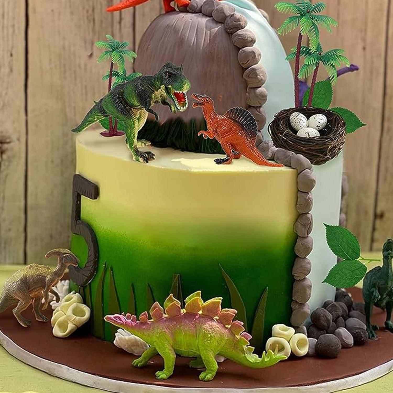 Decoraciones de Pastel de Dinosaurio LEFUBABY - 5 Piezas