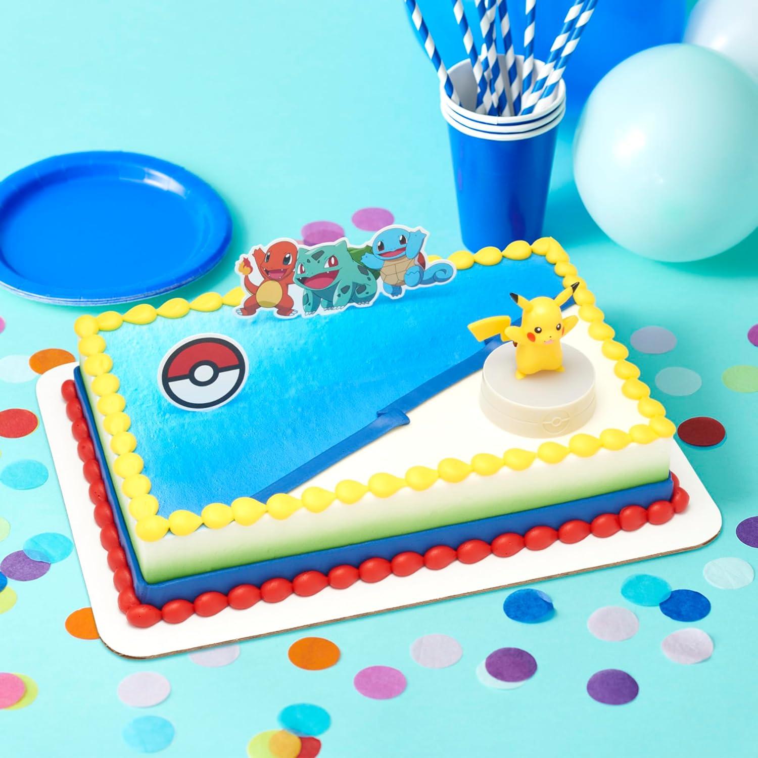 Topper de Pastel Pikachu Iluminado DecoSet® - 3 Piezas