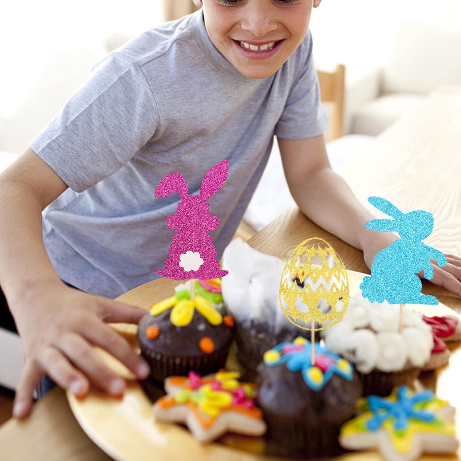 Decoraciones para Cupcakes de Pascua YCTHUNFISH - 24 Piezas