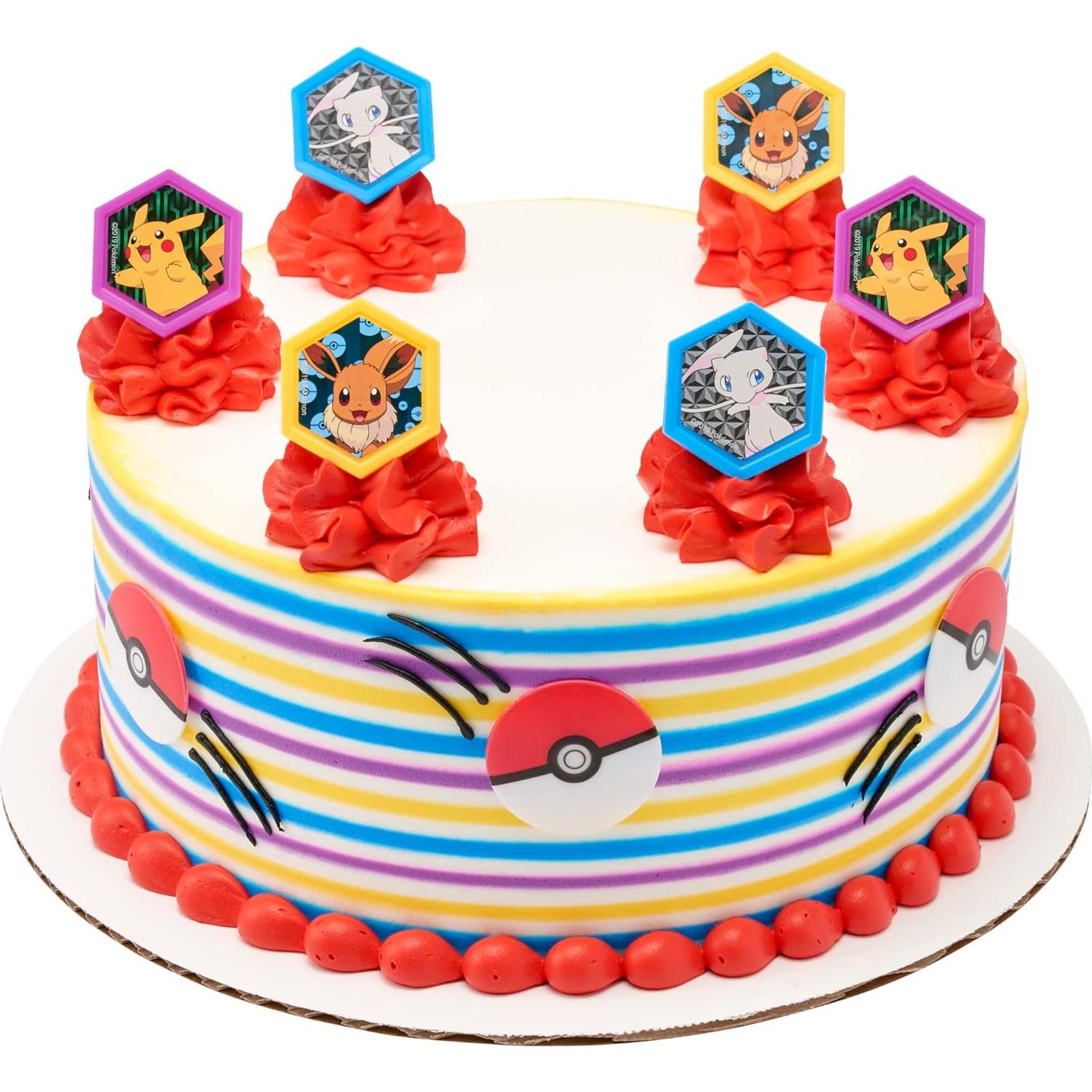 DecoPac Anillos de Cupcake Pokémon - 24 Decoraciones