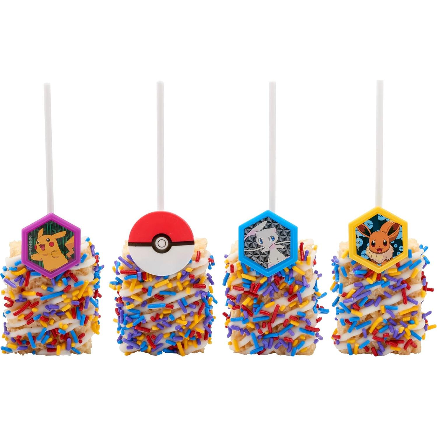 DecoPac Anillos de Cupcake Pokémon - 24 Decoraciones