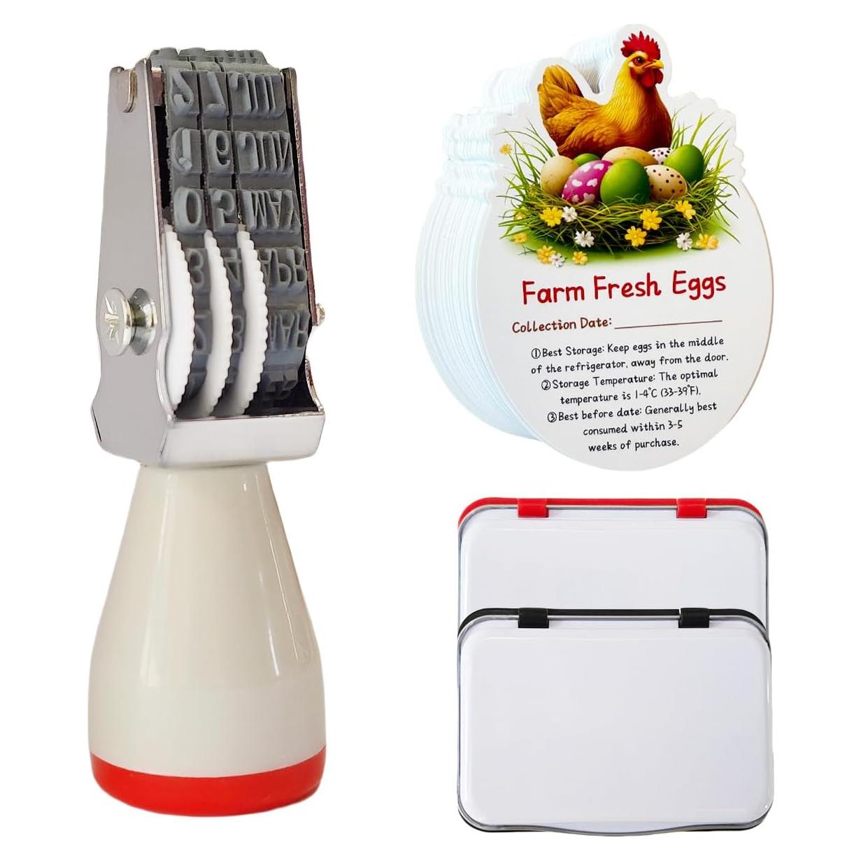 Kit de Fechado de Huevos Aunewrick con Sello y Tintas Seguras